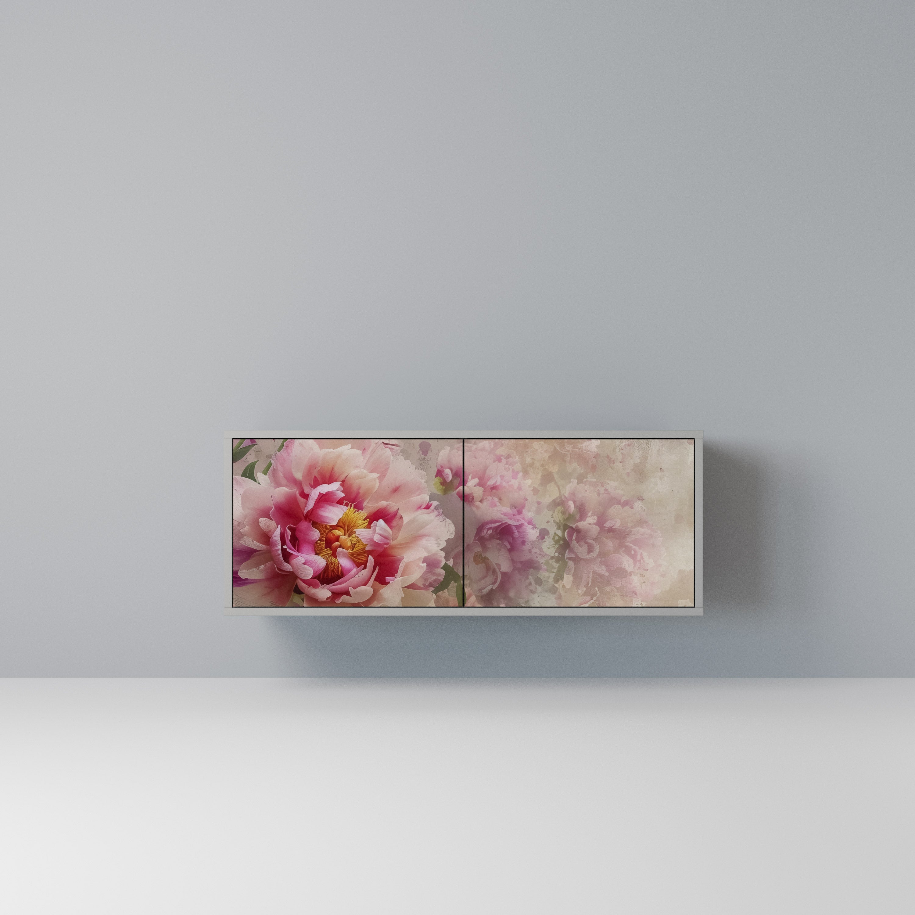 PEONY WHISPER Kompaktowa szafka RTV 2-drzwiowa
