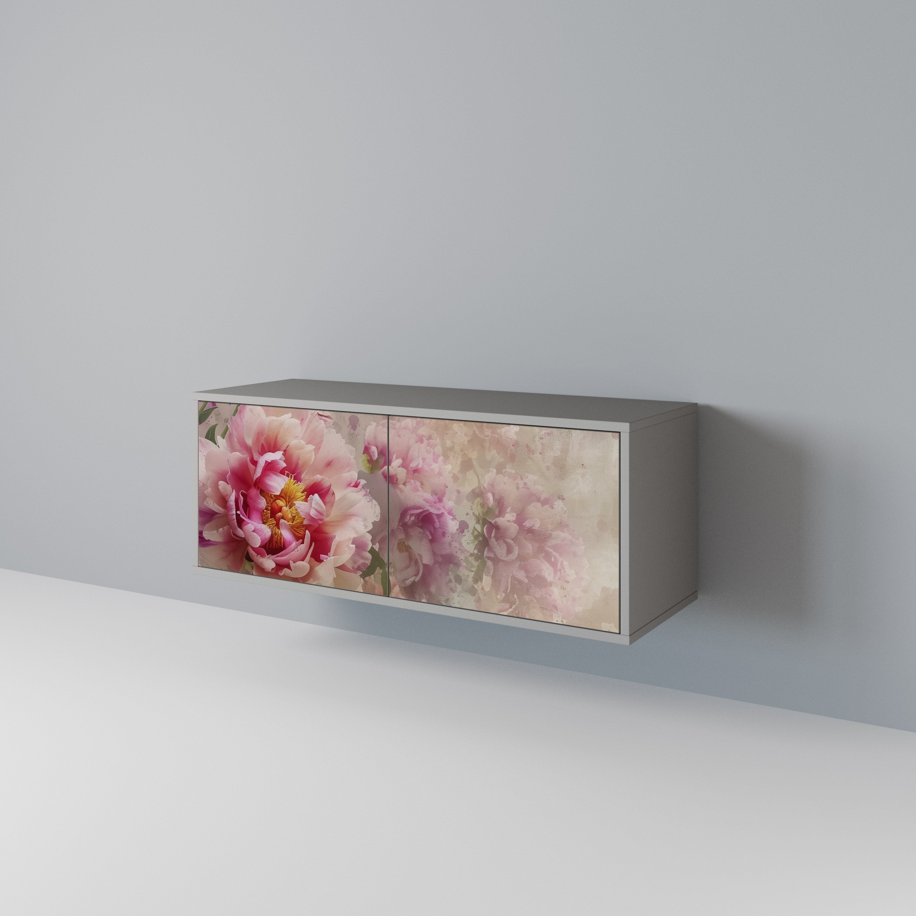 PEONY WHISPER Kompaktowa szafka RTV 2-drzwiowa