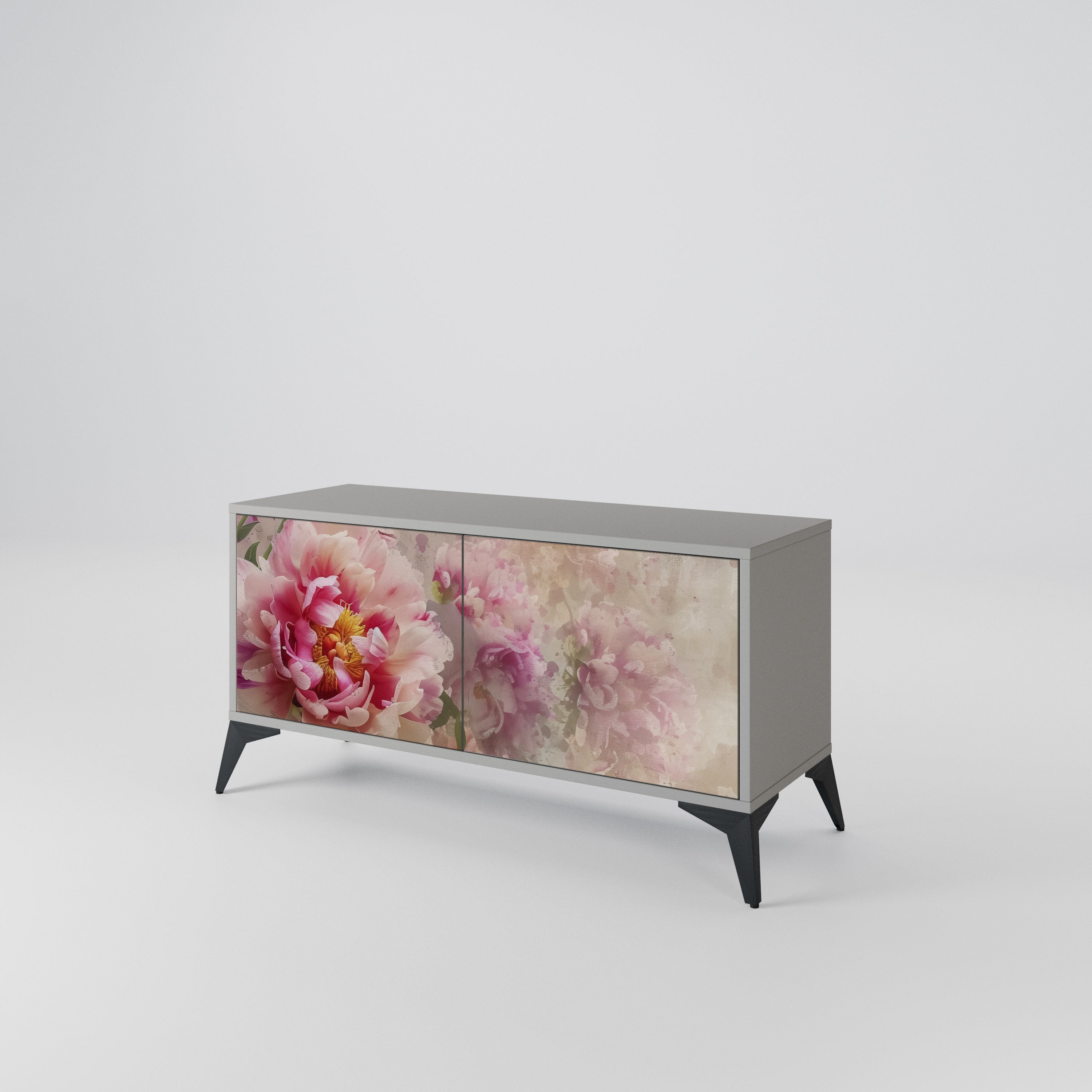 PEONY WHISPER Kompaktowa szafka RTV 2-drzwiowa