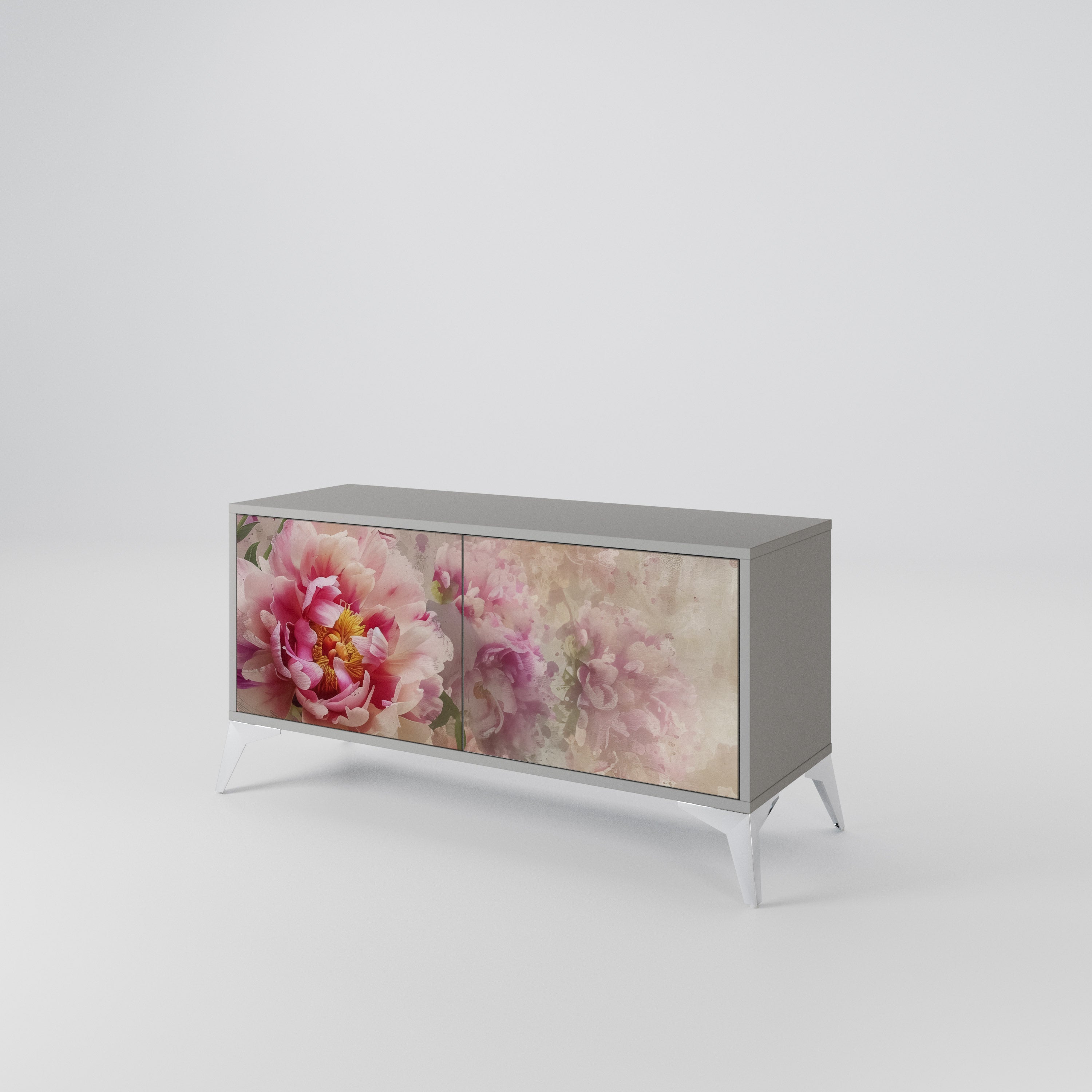 PEONY WHISPER Kompaktowa szafka RTV 2-drzwiowa