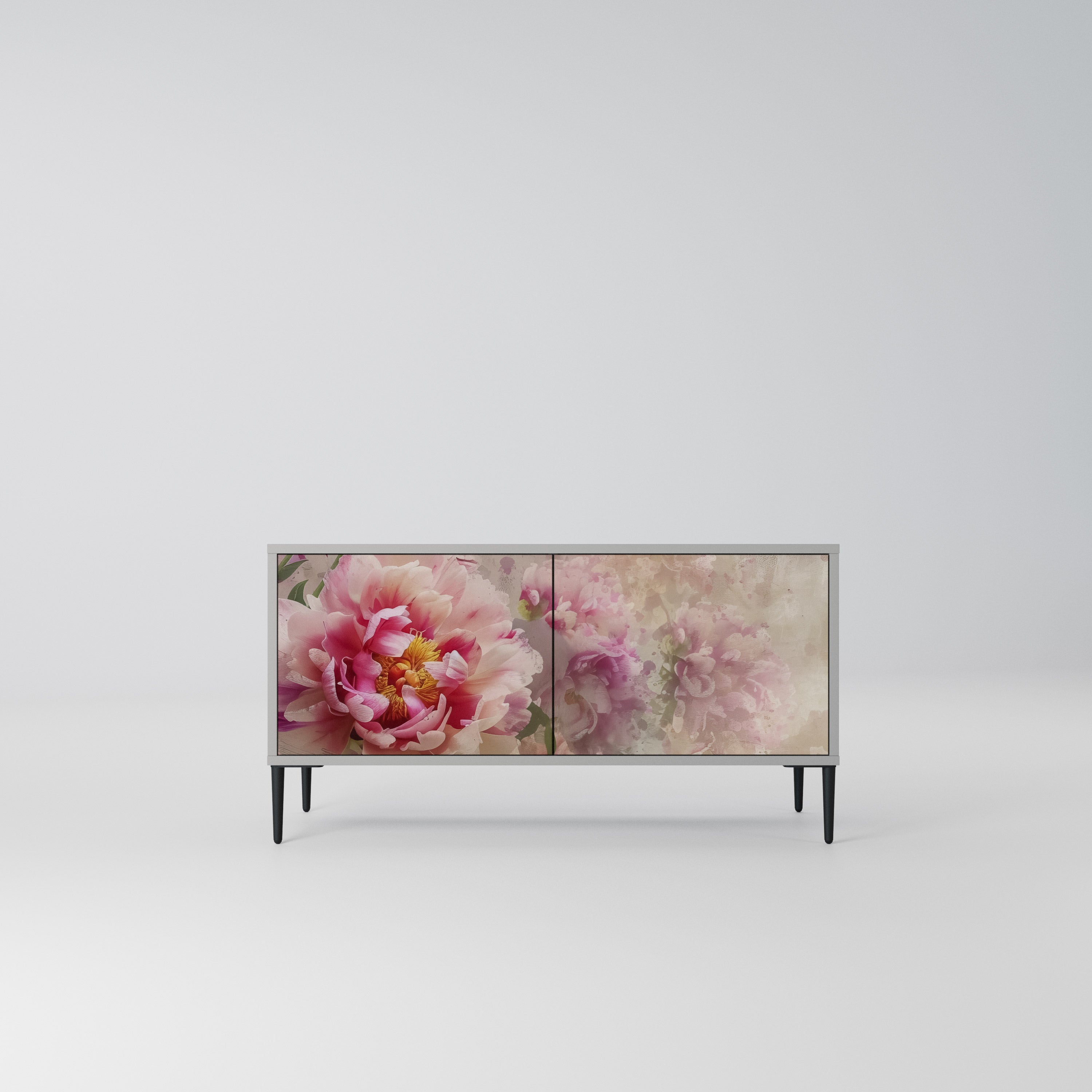 PEONY WHISPER Kompaktowa szafka RTV 2-drzwiowa