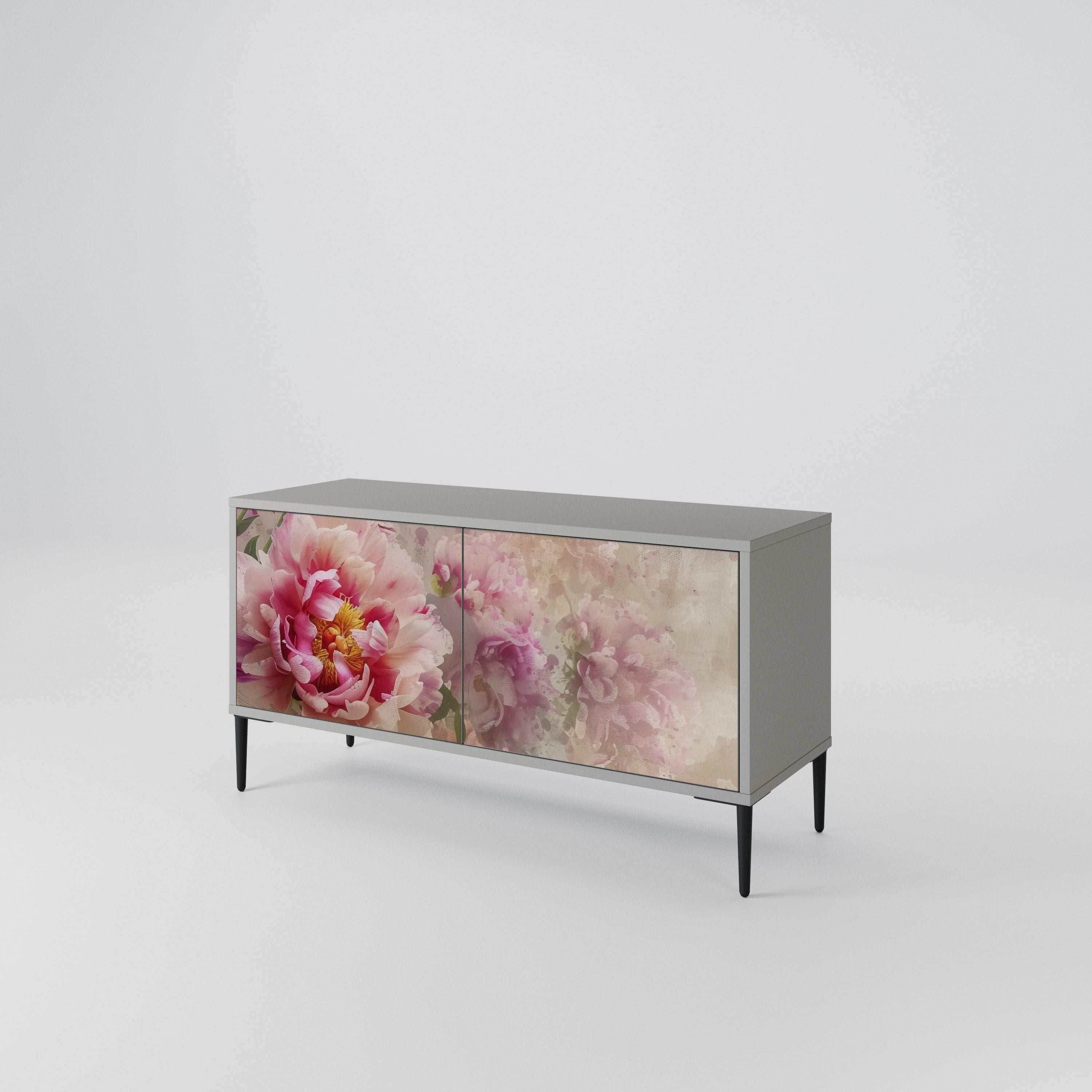 PEONY WHISPER Kompaktowa szafka RTV 2-drzwiowa