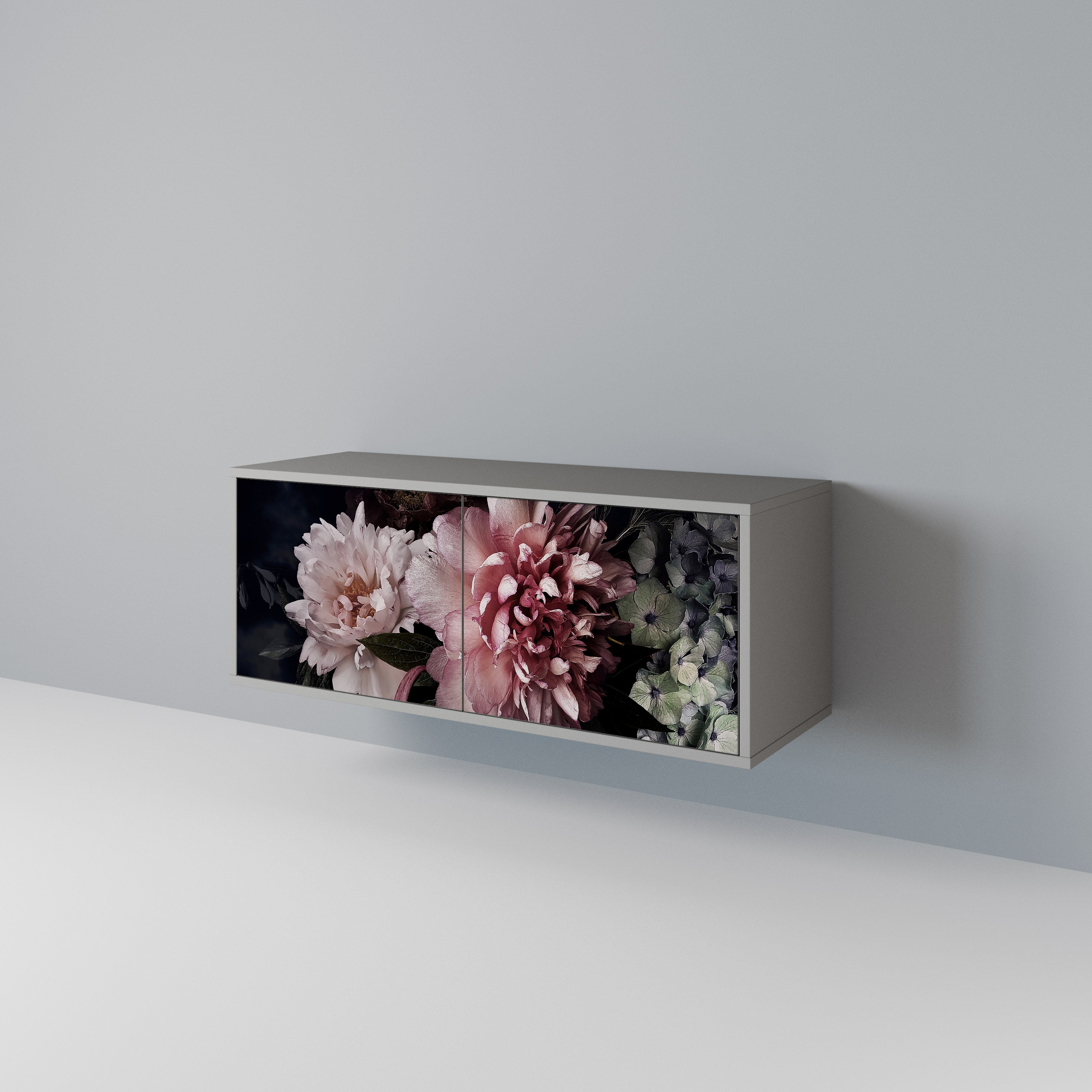 PURE BLOSSOM Kompaktowa szafka RTV 2-drzwiowa