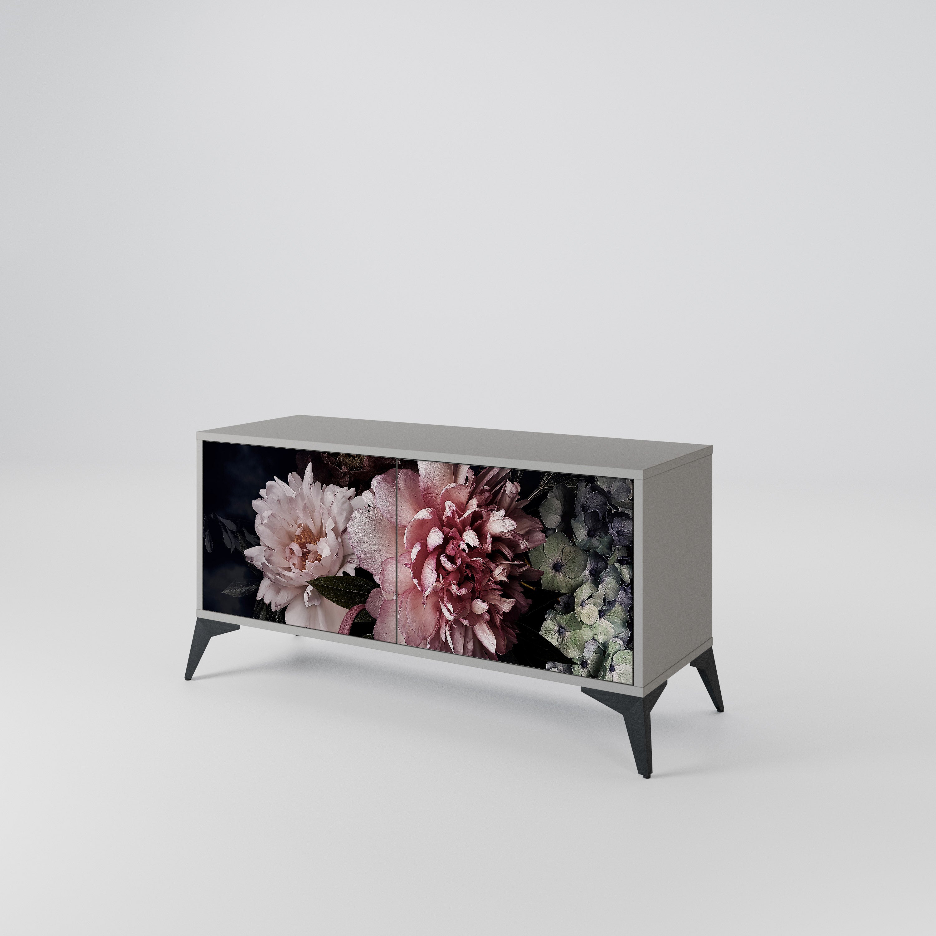 PURE BLOSSOM Kompaktowa szafka RTV 2-drzwiowa