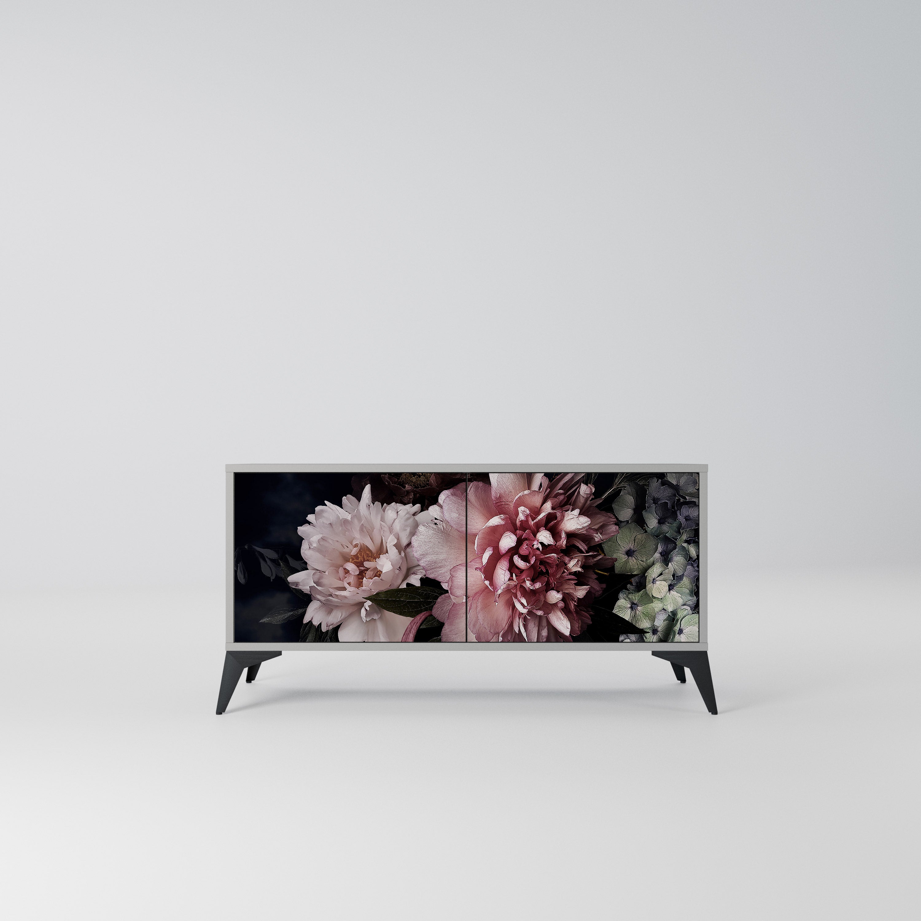 PURE BLOSSOM Kompaktowa szafka RTV 2-drzwiowa