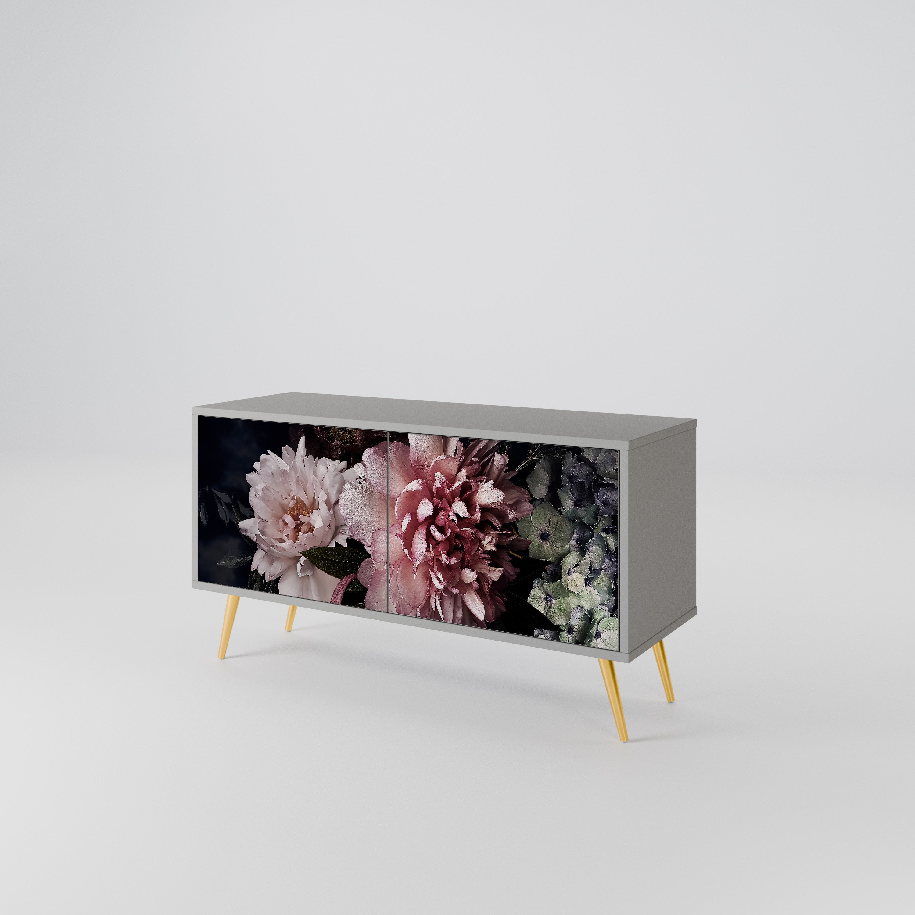 PURE BLOSSOM Kompaktowa szafka RTV 2-drzwiowa