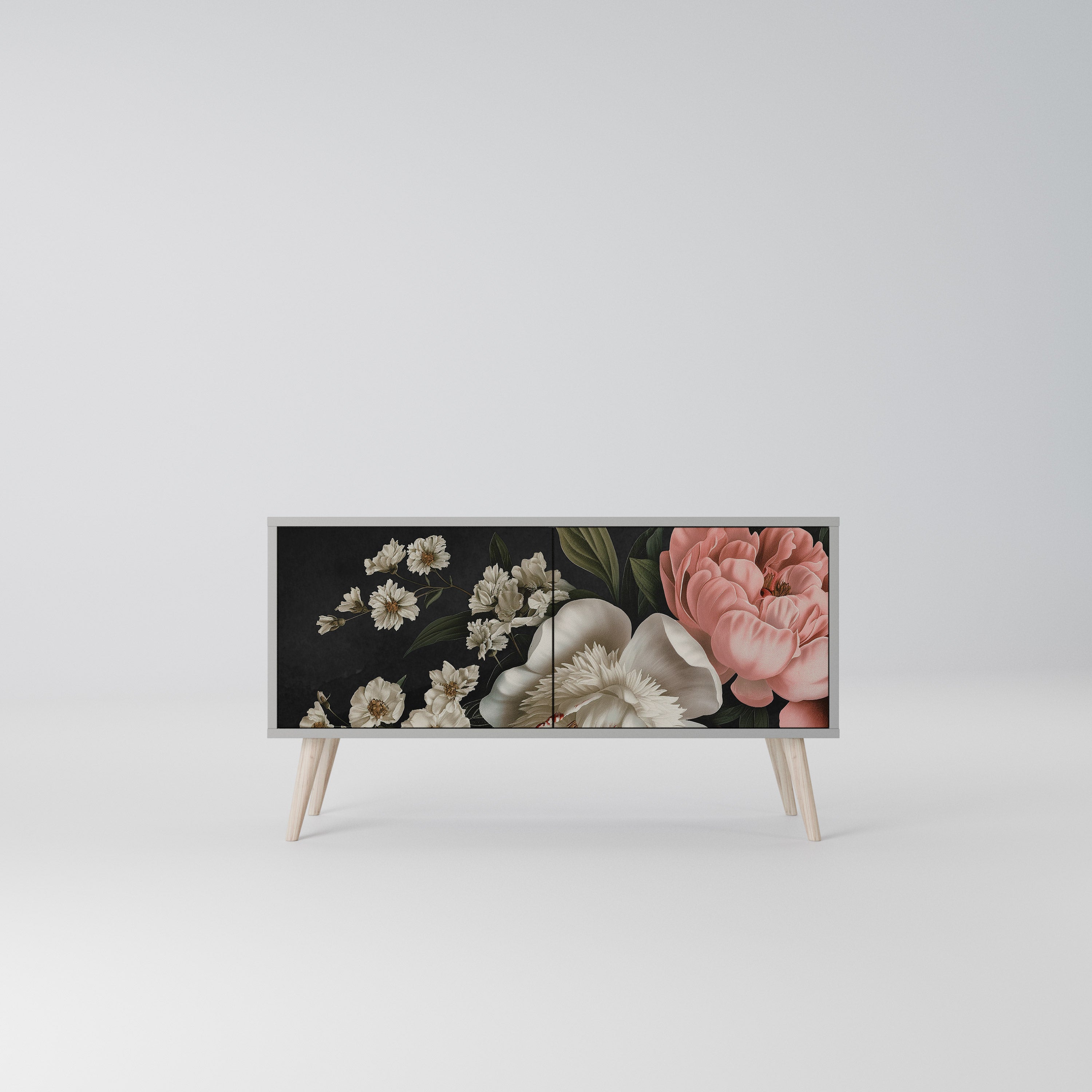 LUSH ELEGANCE Kompaktowa szafka RTV 2-drzwiowa