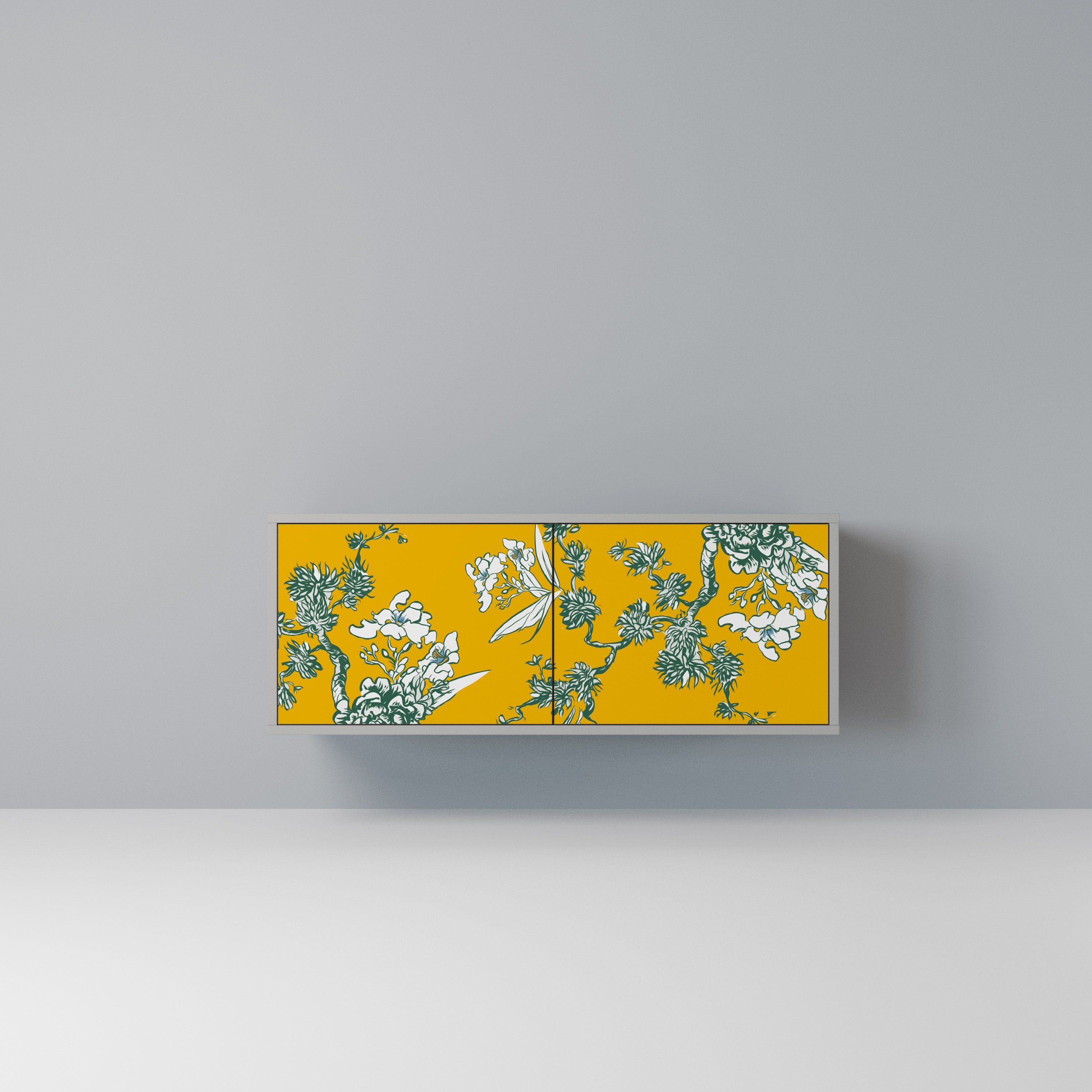 YELLOW CHINOISERIE Kompaktowa szafka RTV 2-drzwiowa