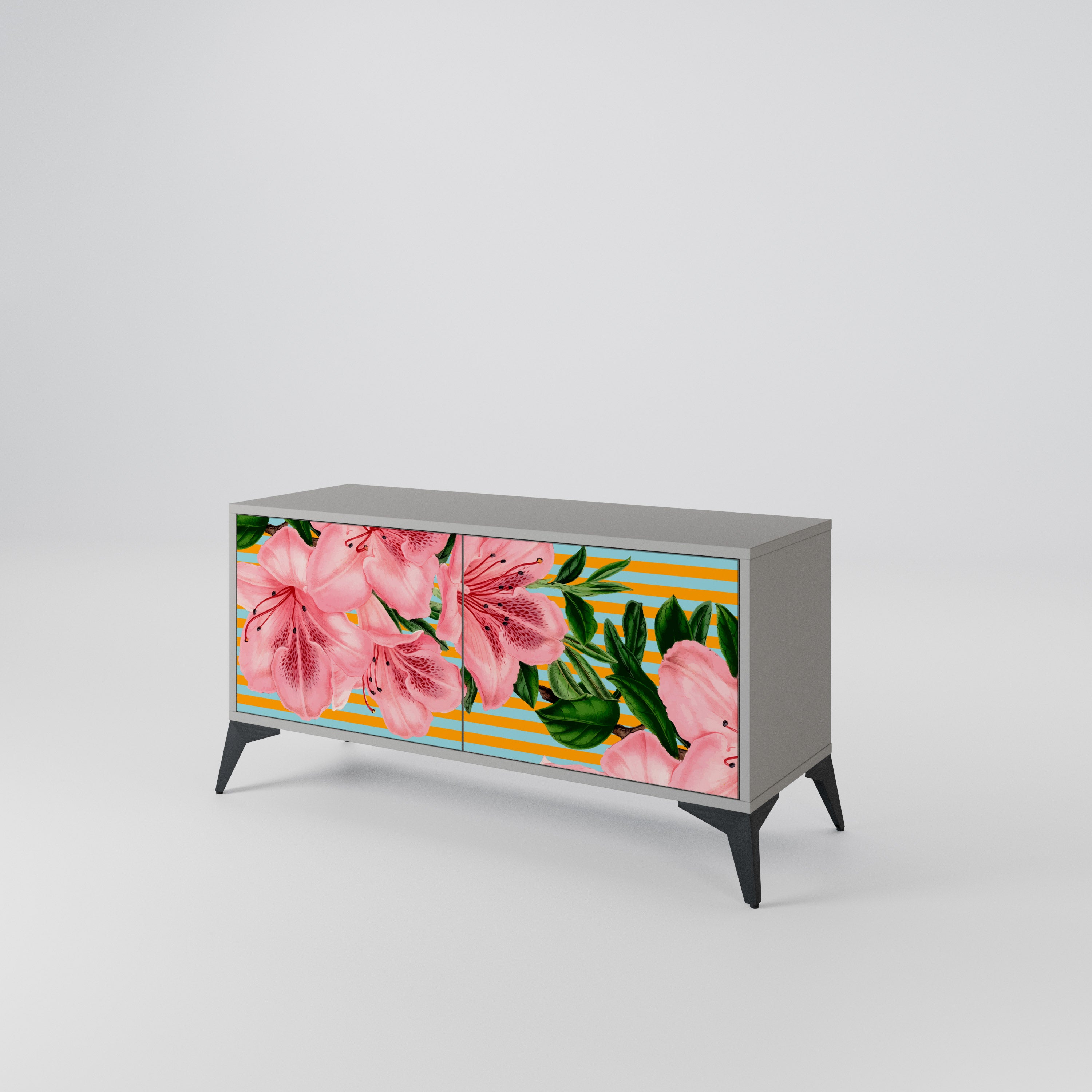 FRAGILE BEAUTY Kompaktowa szafka RTV 2-drzwiowa