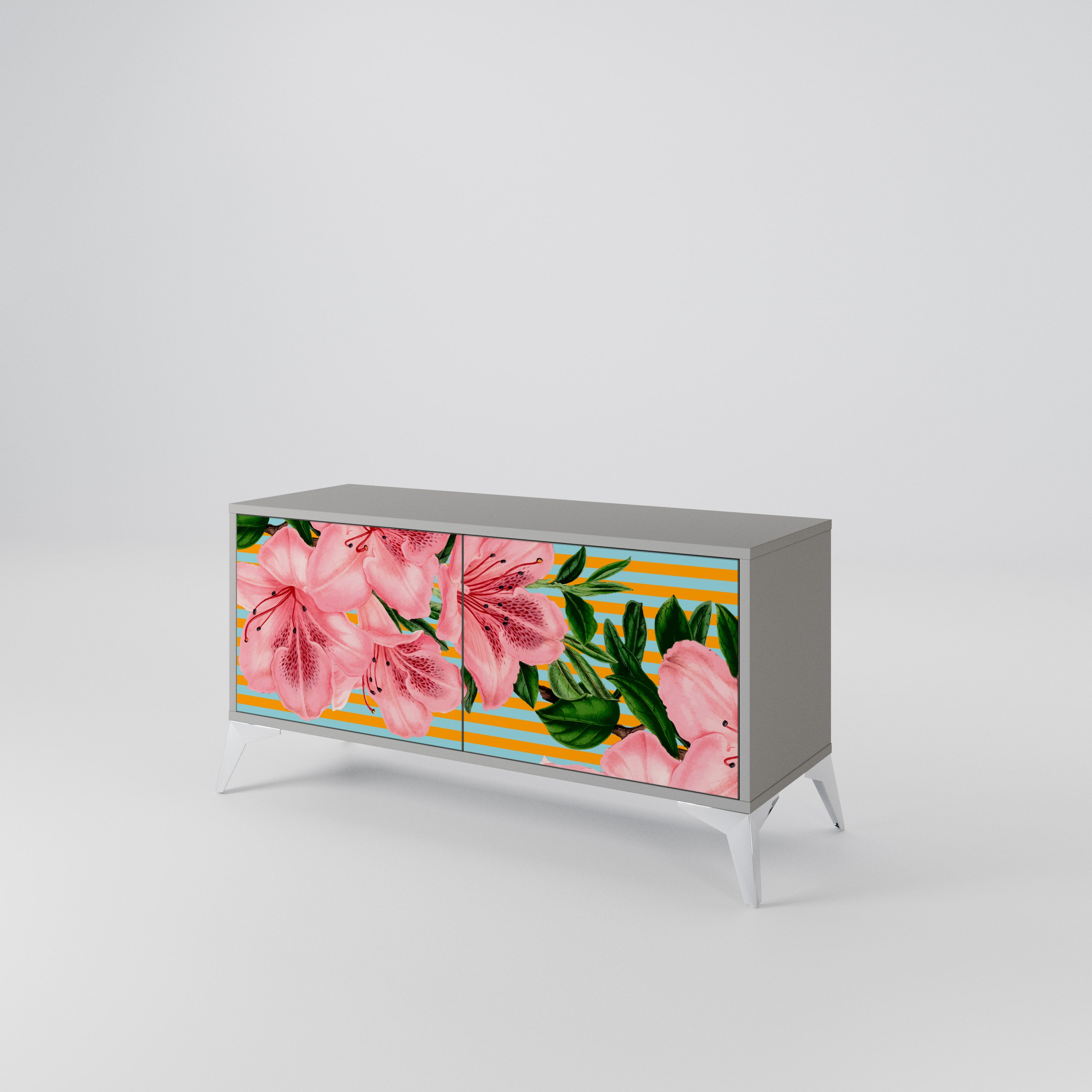FRAGILE BEAUTY Kompaktowa szafka RTV 2-drzwiowa