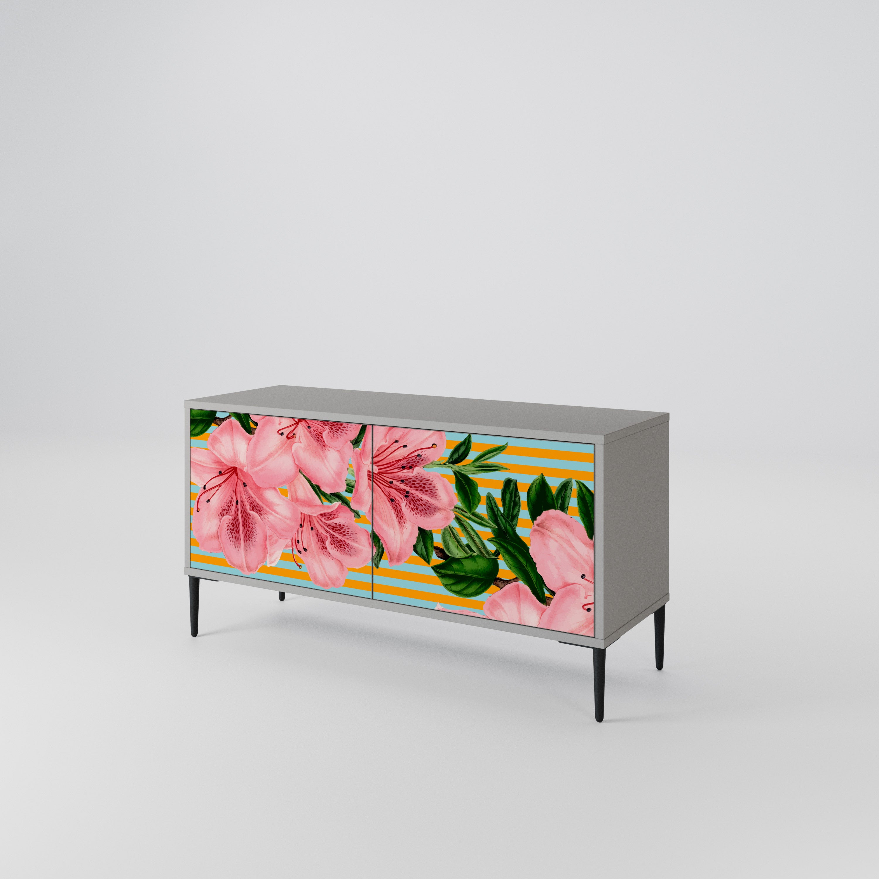 FRAGILE BEAUTY Kompaktowa szafka RTV 2-drzwiowa