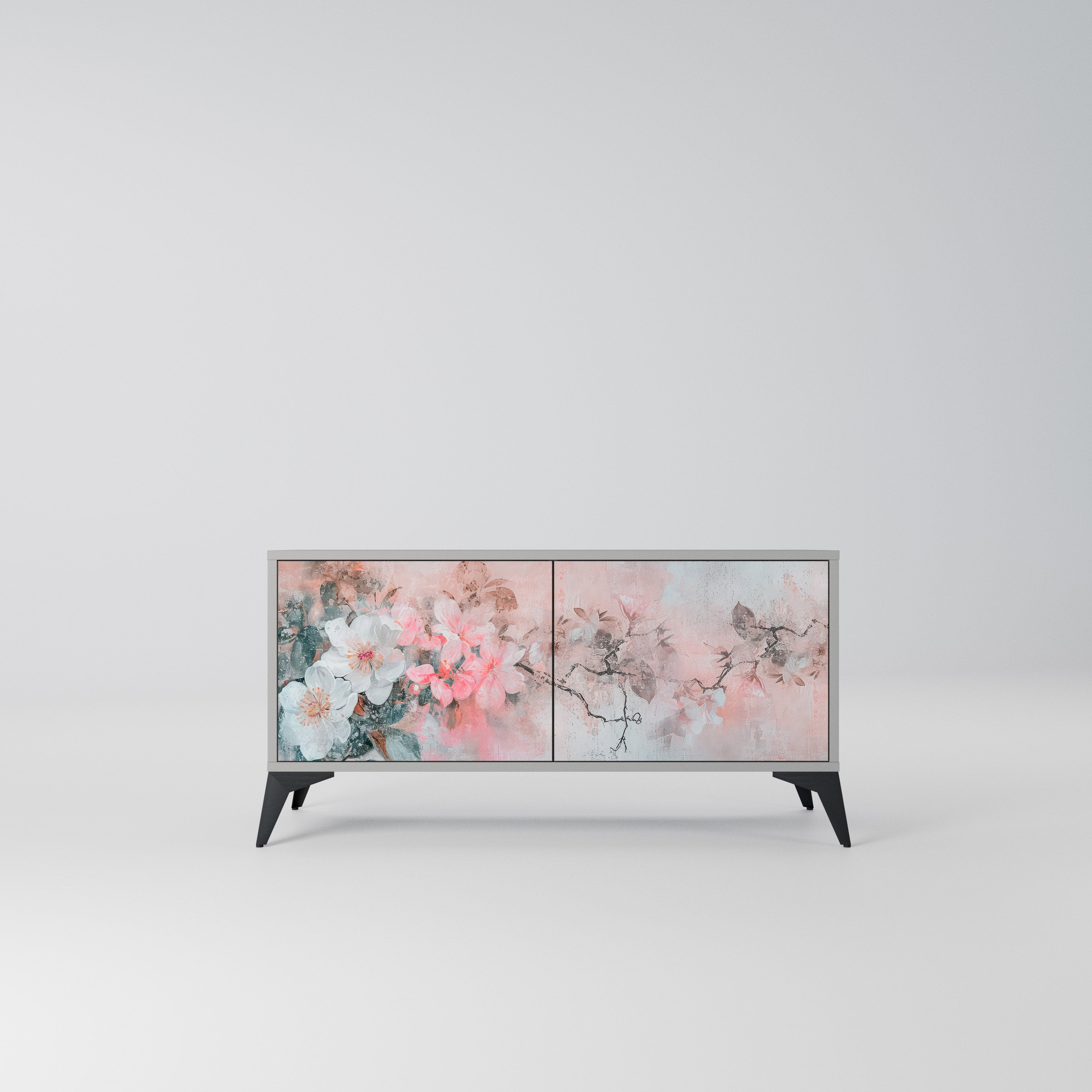 CHERRY BLOSSOM Kompaktowa szafka RTV 2-drzwiowa