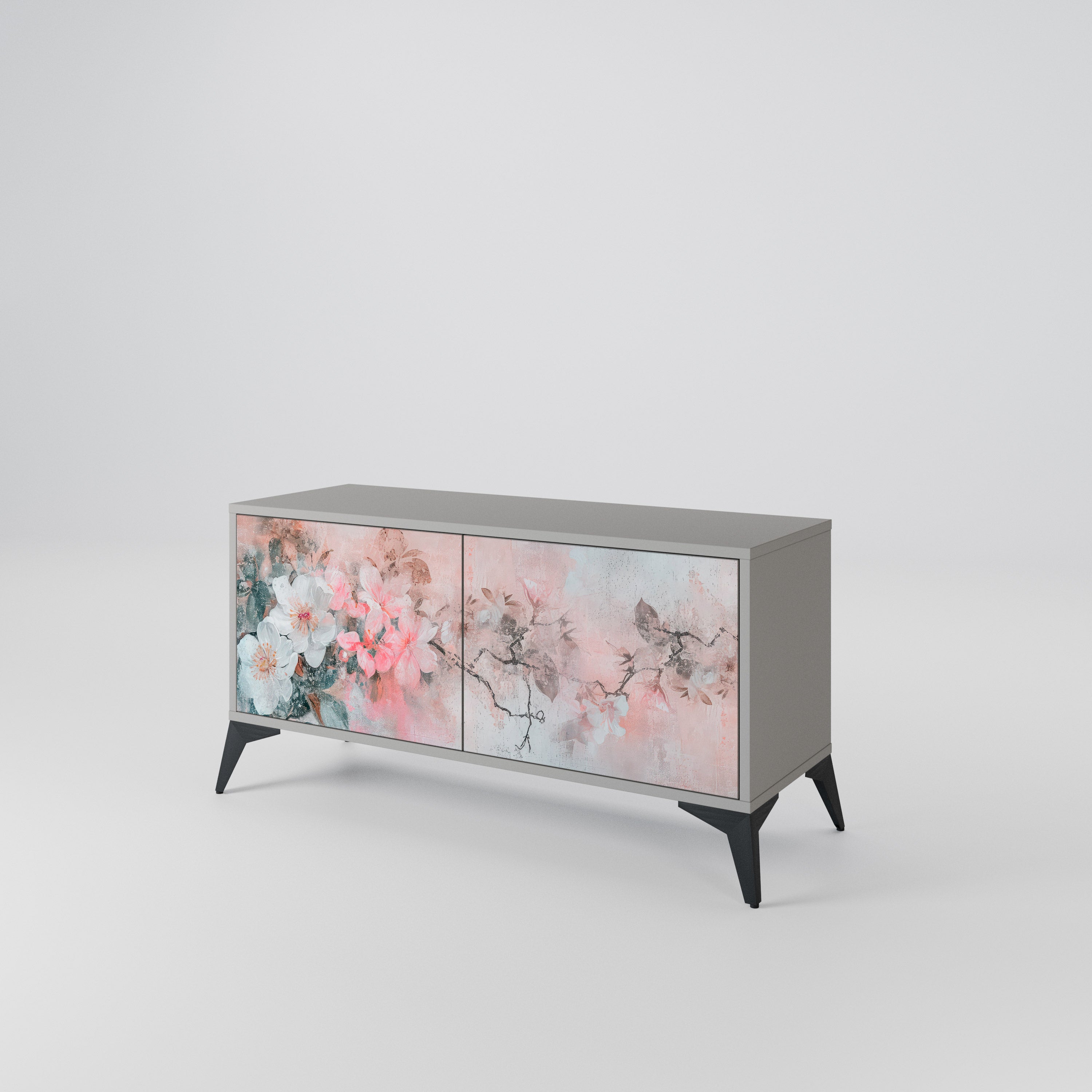 CHERRY BLOSSOM Kompaktowa szafka RTV 2-drzwiowa