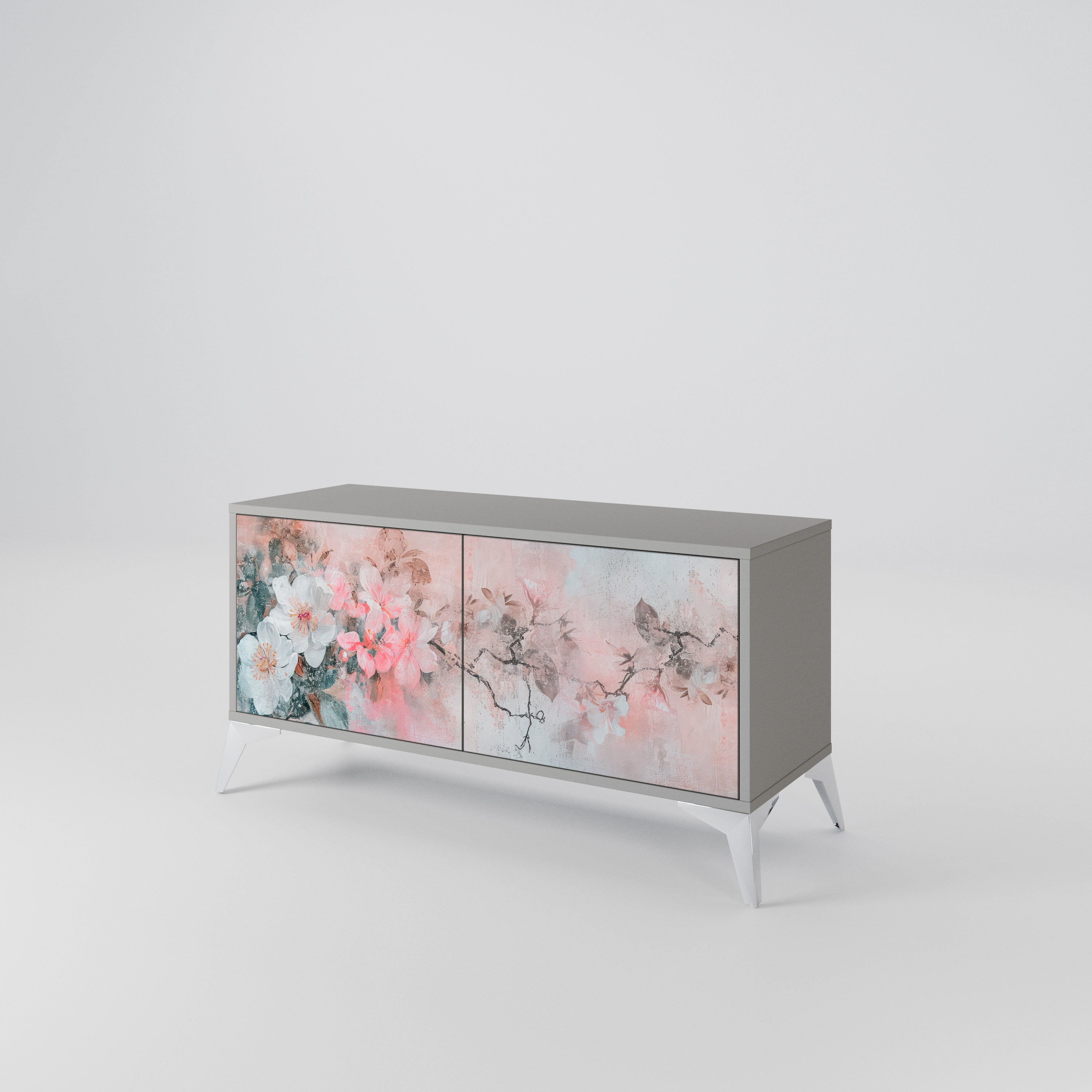 CHERRY BLOSSOM Kompaktowa szafka RTV 2-drzwiowa