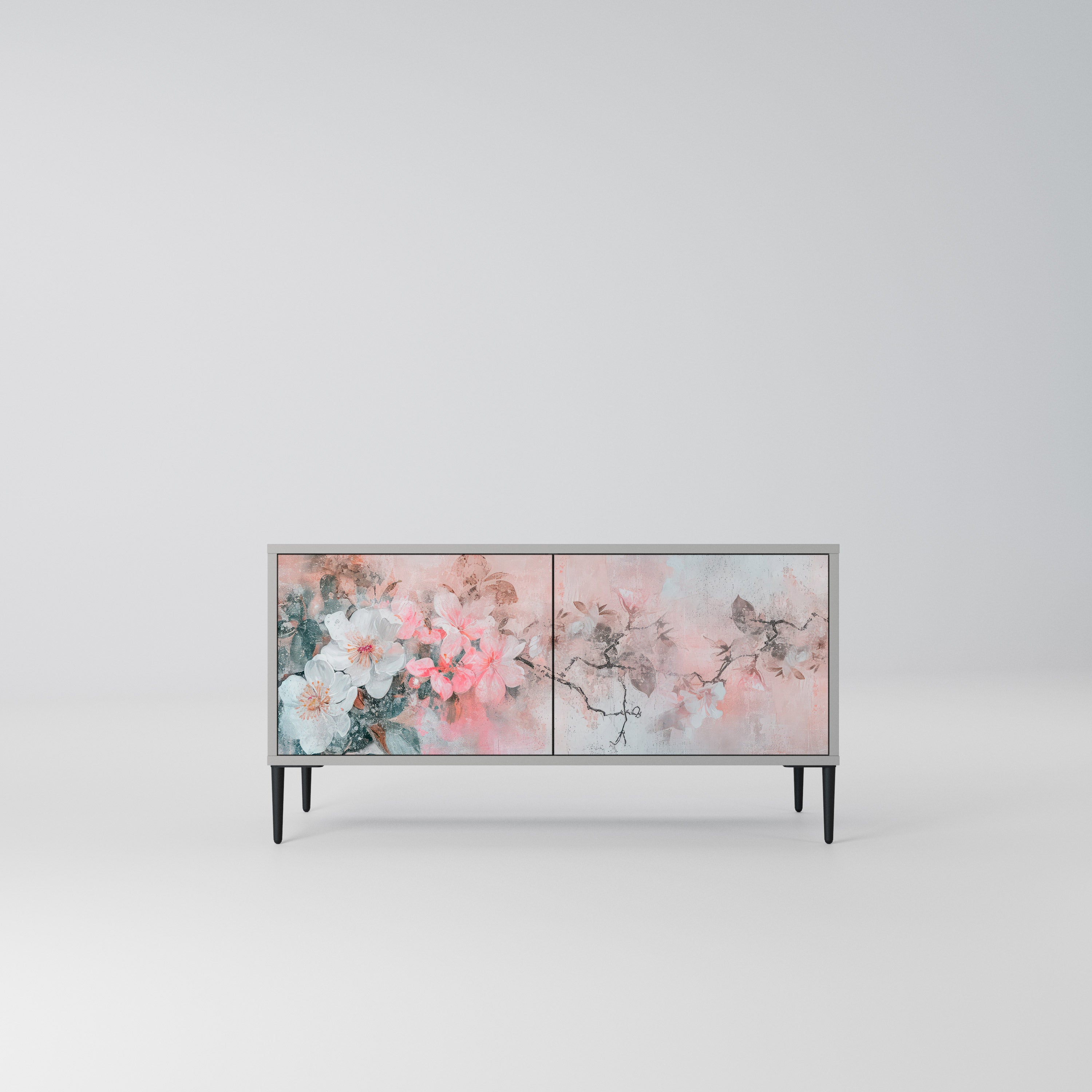 CHERRY BLOSSOM Kompaktowa szafka RTV 2-drzwiowa