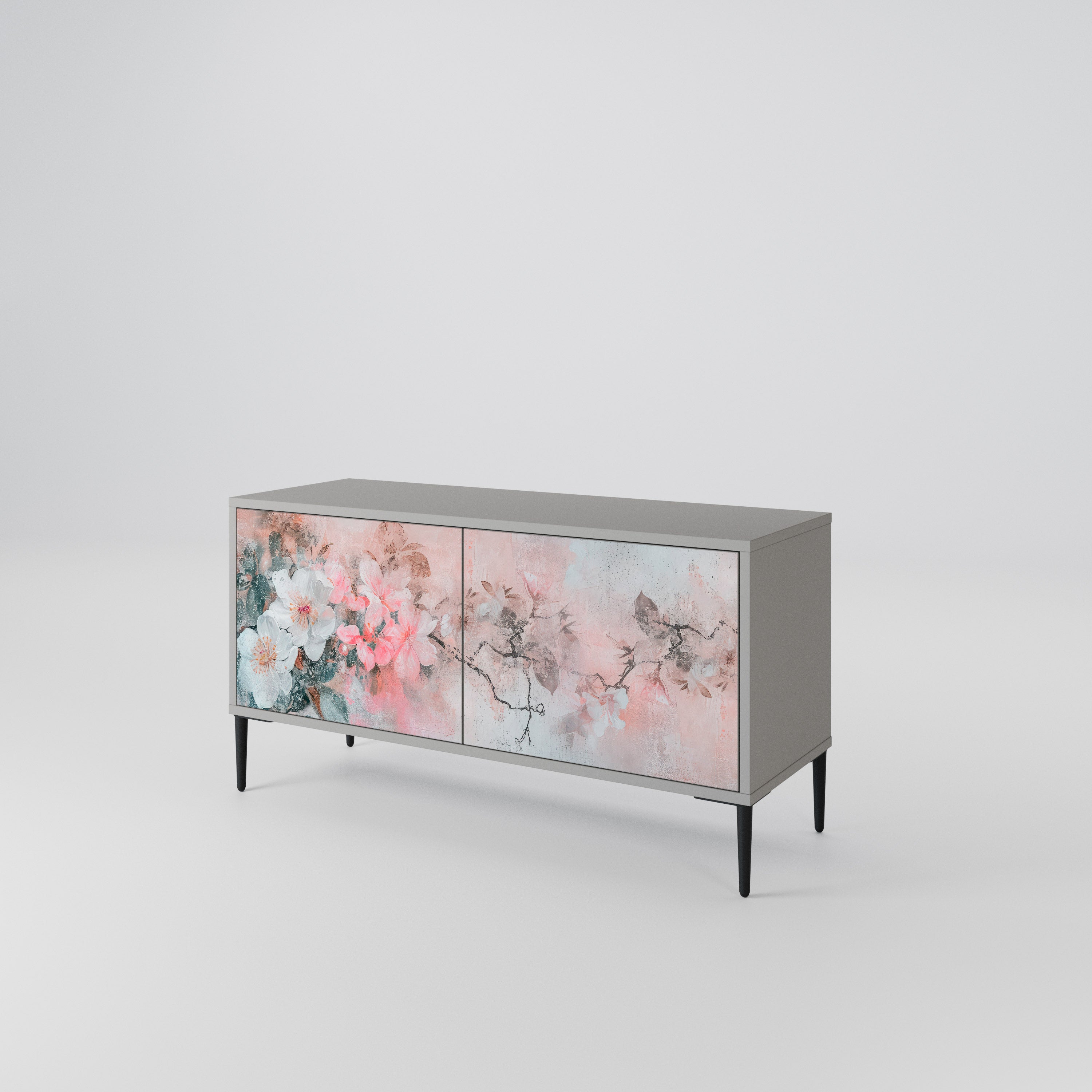 CHERRY BLOSSOM Kompaktowa szafka RTV 2-drzwiowa