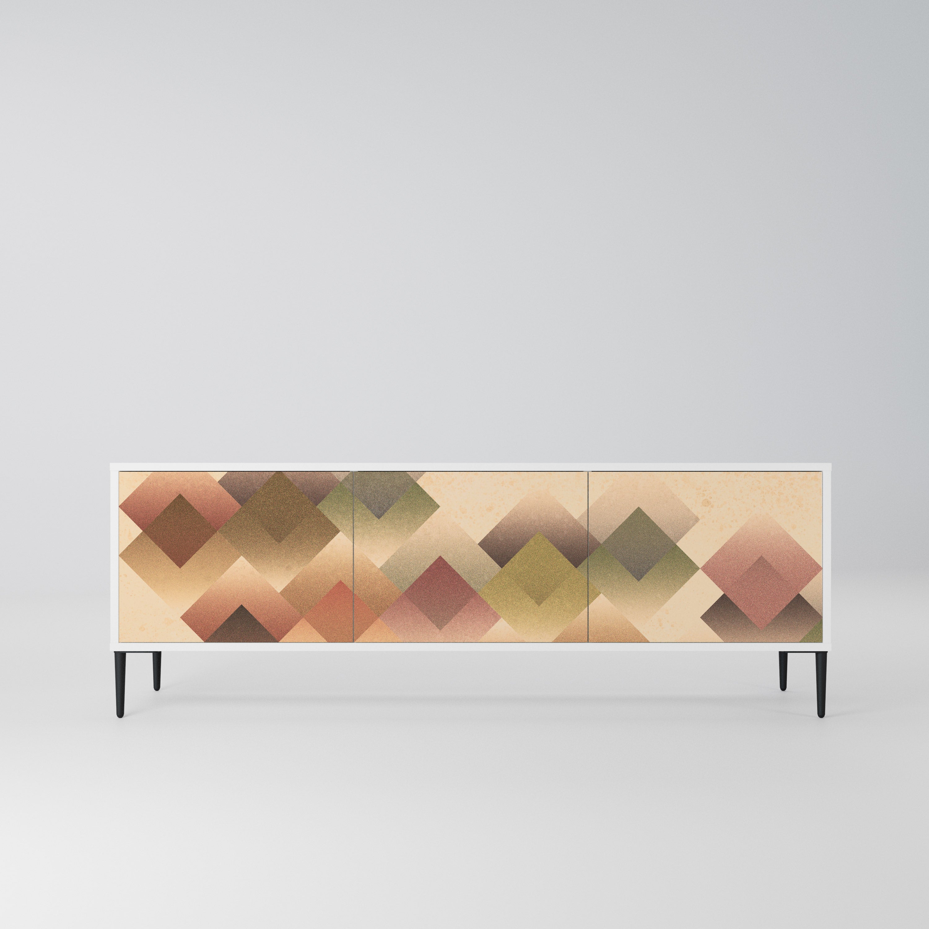 GEOMETRIC FUSION Szafka RTV 3-drzwiowa korpus Biały