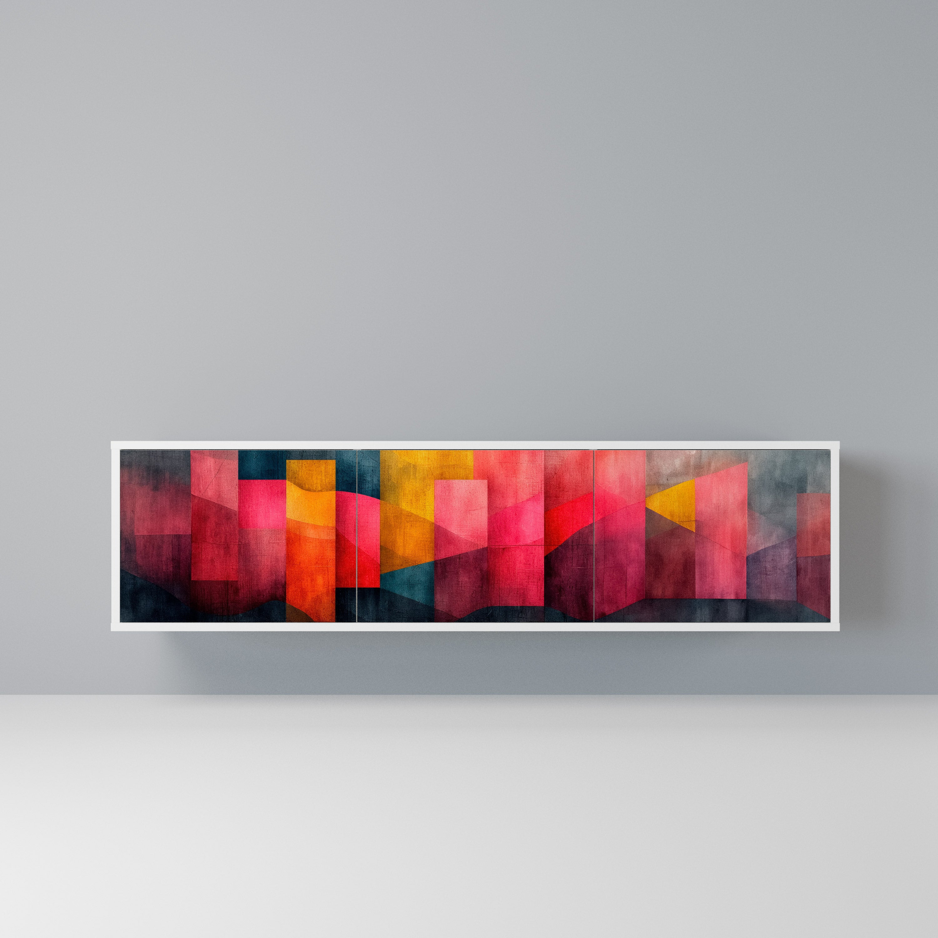 COLORFUL SOUNDS Szafka RTV 3-drzwiowa korpus Biały