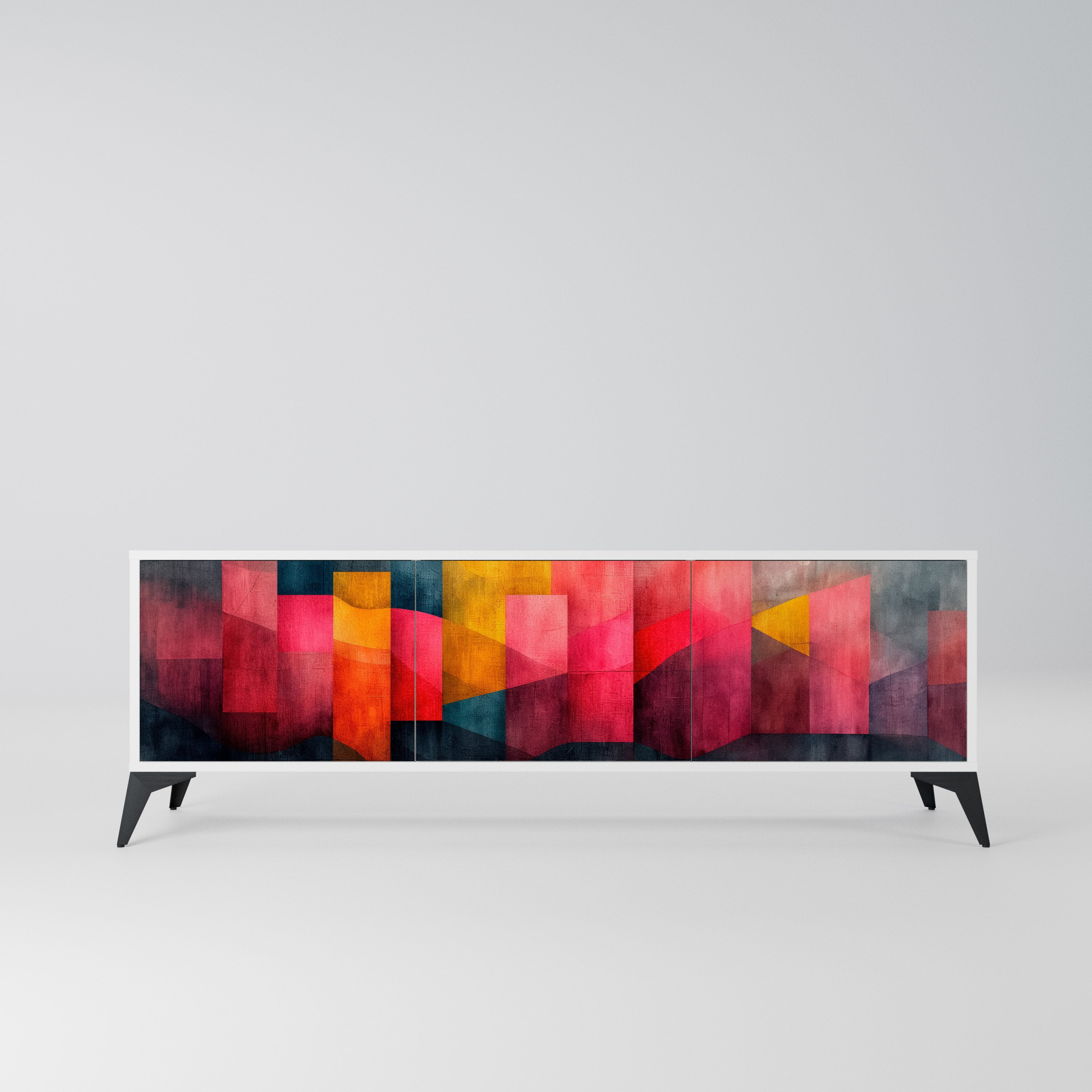 COLORFUL SOUNDS Szafka RTV 3-drzwiowa korpus Biały