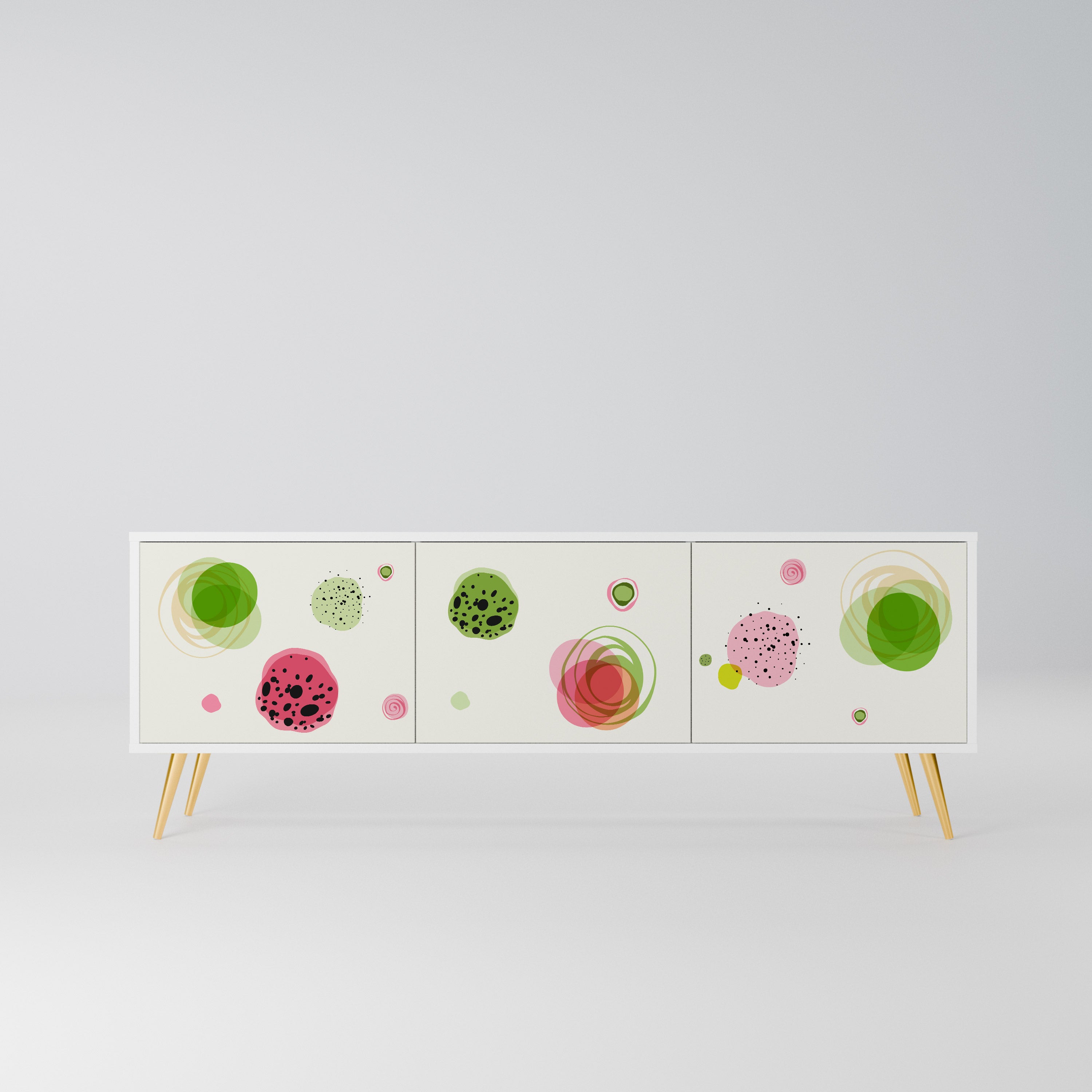 COLORFUL COSMOS Szafka RTV 3-drzwiowa korpus Biały