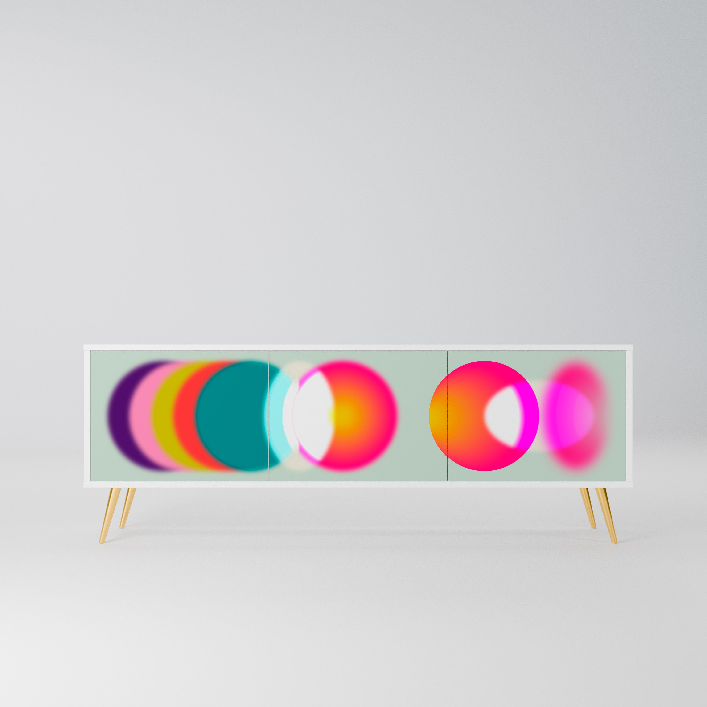 SYMPHONY OF COLORS Szafka RTV 3-drzwiowa korpus Biały