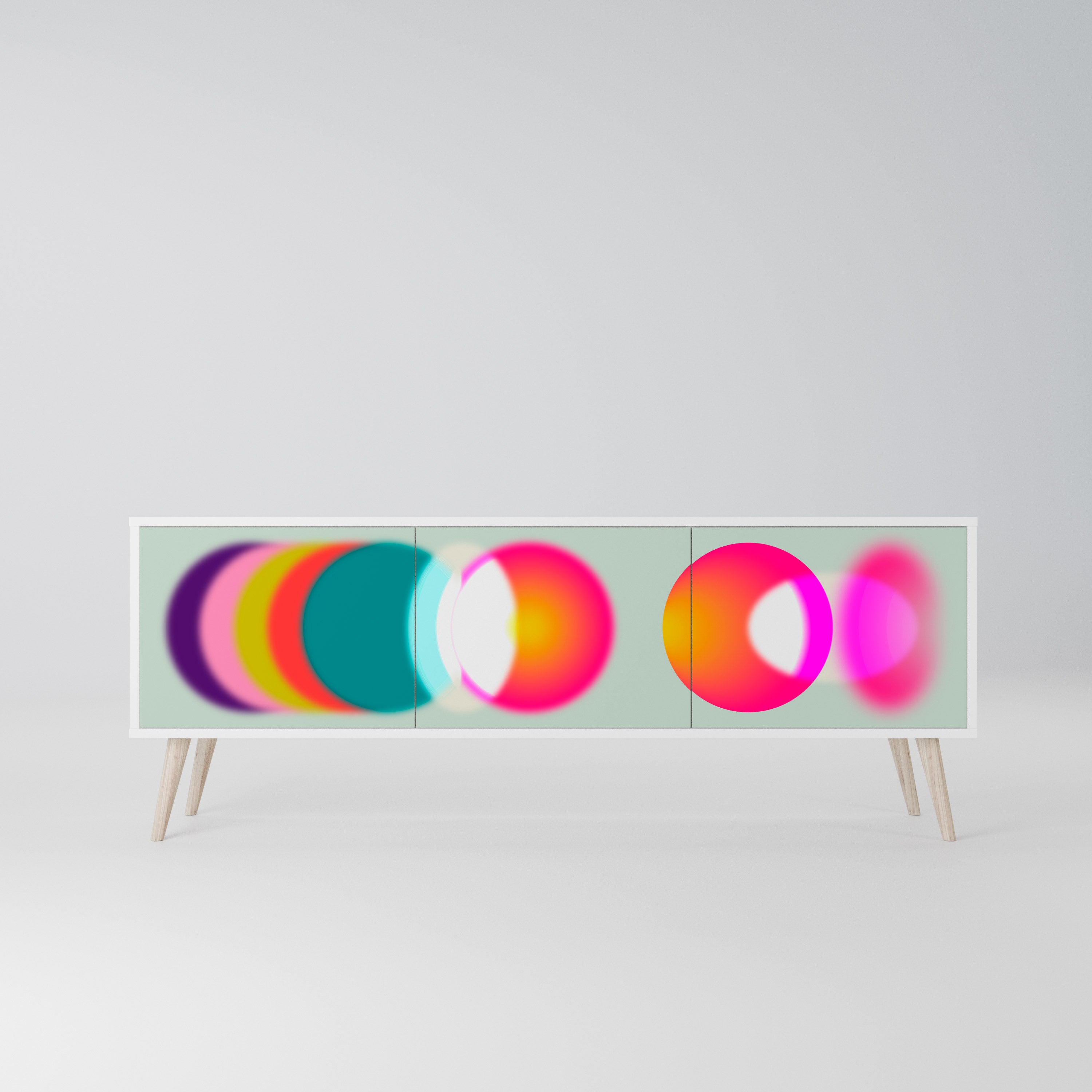 SYMPHONY OF COLORS Szafka RTV 3-drzwiowa korpus Biały
