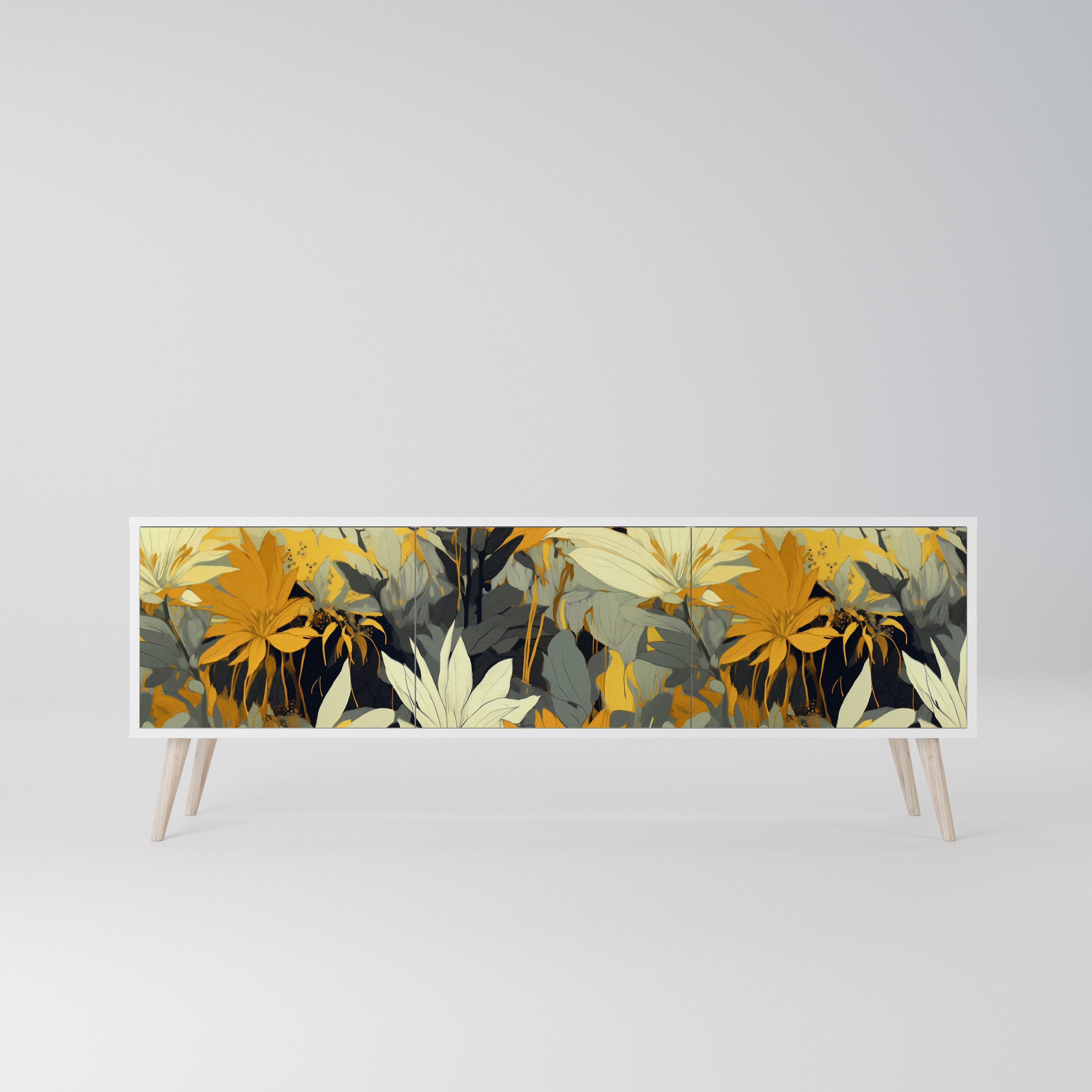 SUNKISSED LILY Szafka RTV 3-drzwiowa korpus Biały
