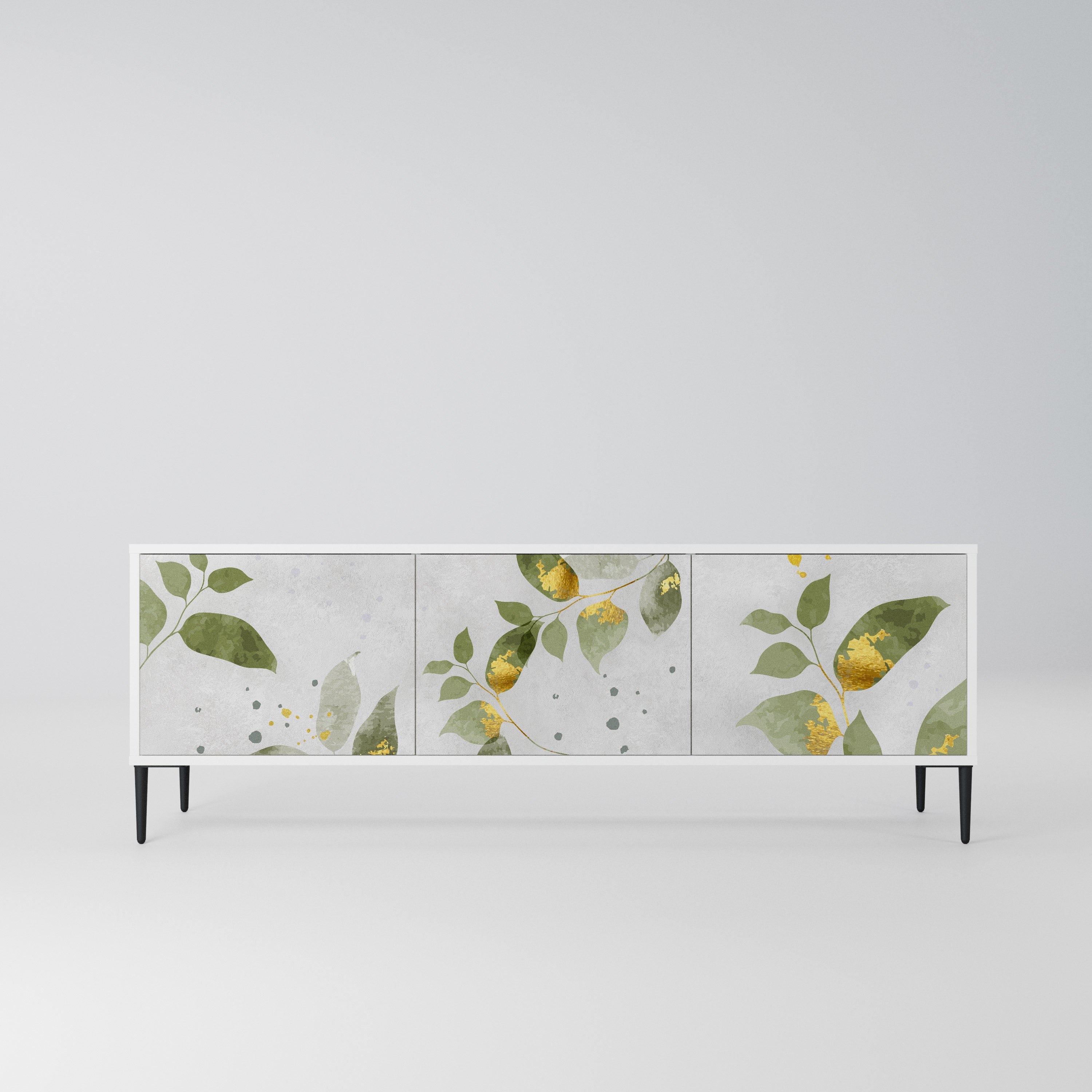 ELEGANT BOTANICS Szafka RTV 3-drzwiowa korpus Biały