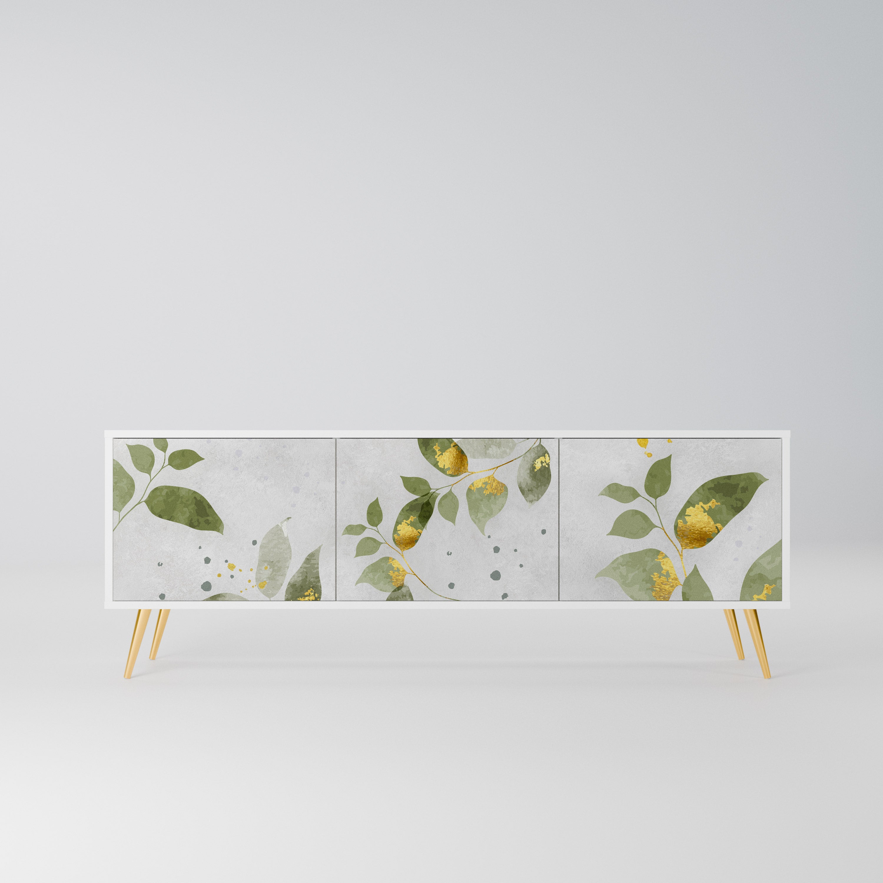 ELEGANT BOTANICS Szafka RTV 3-drzwiowa korpus Biały