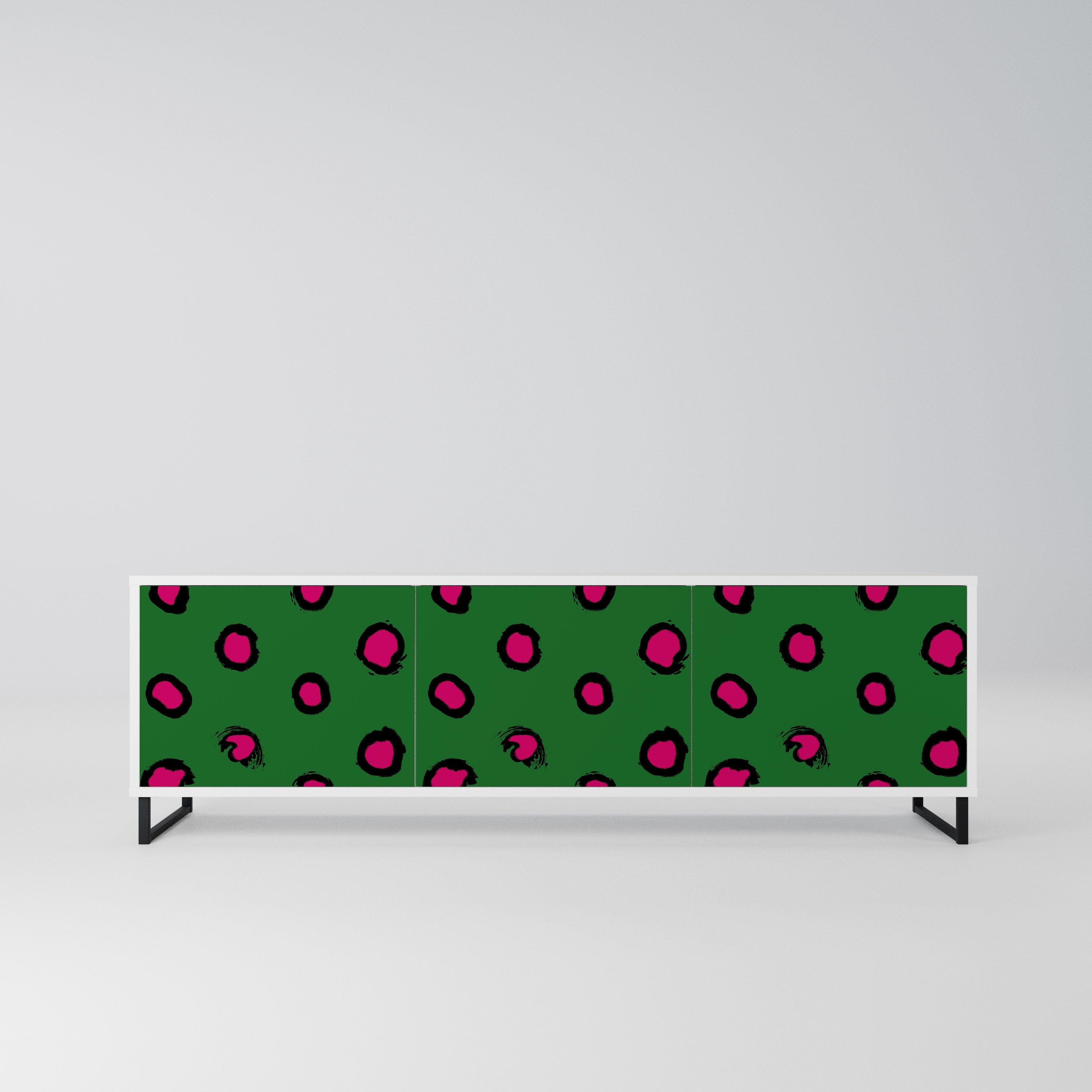 FUNKY SPOTS Szafka RTV 3-drzwiowa korpus Biały