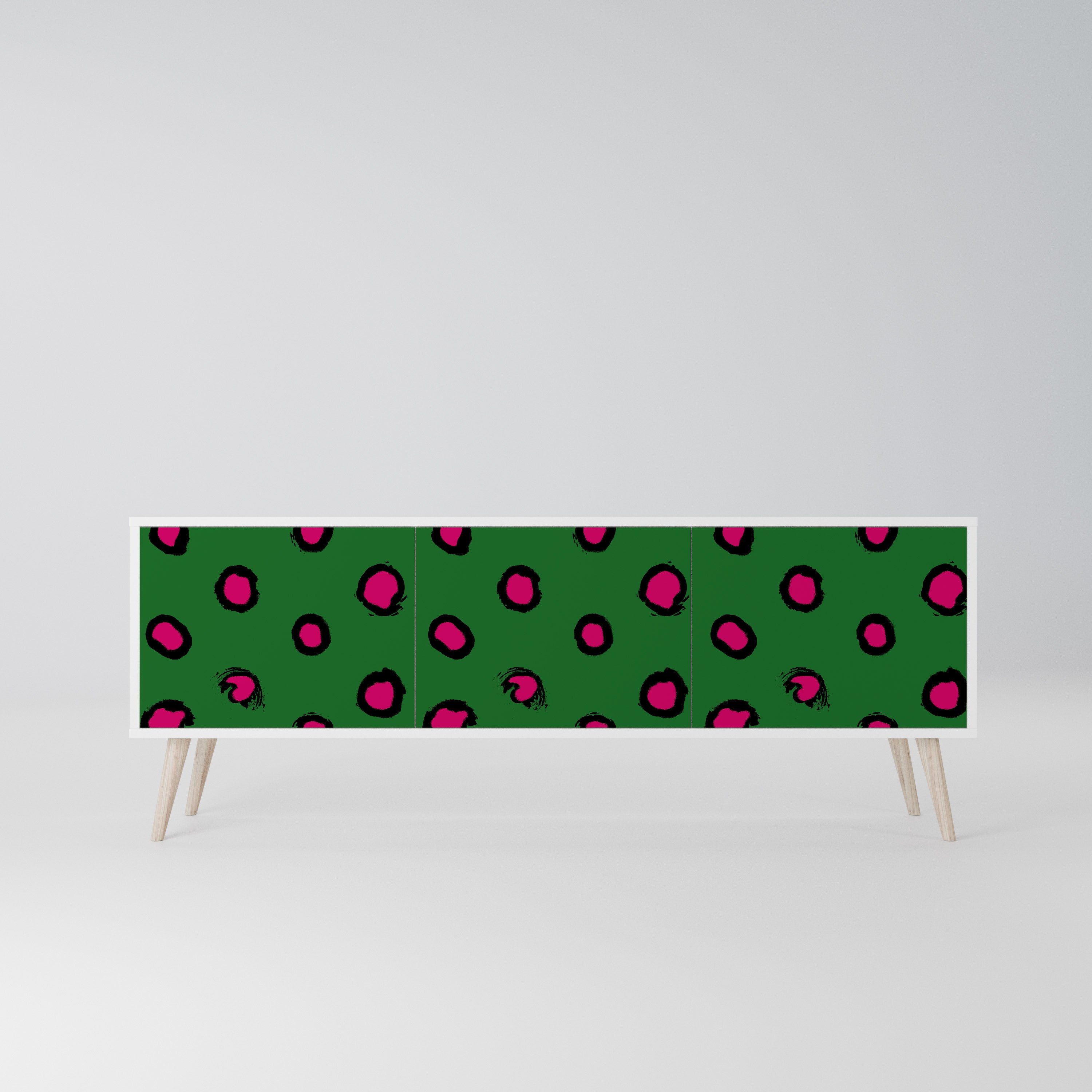FUNKY SPOTS Szafka RTV 3-drzwiowa korpus Biały