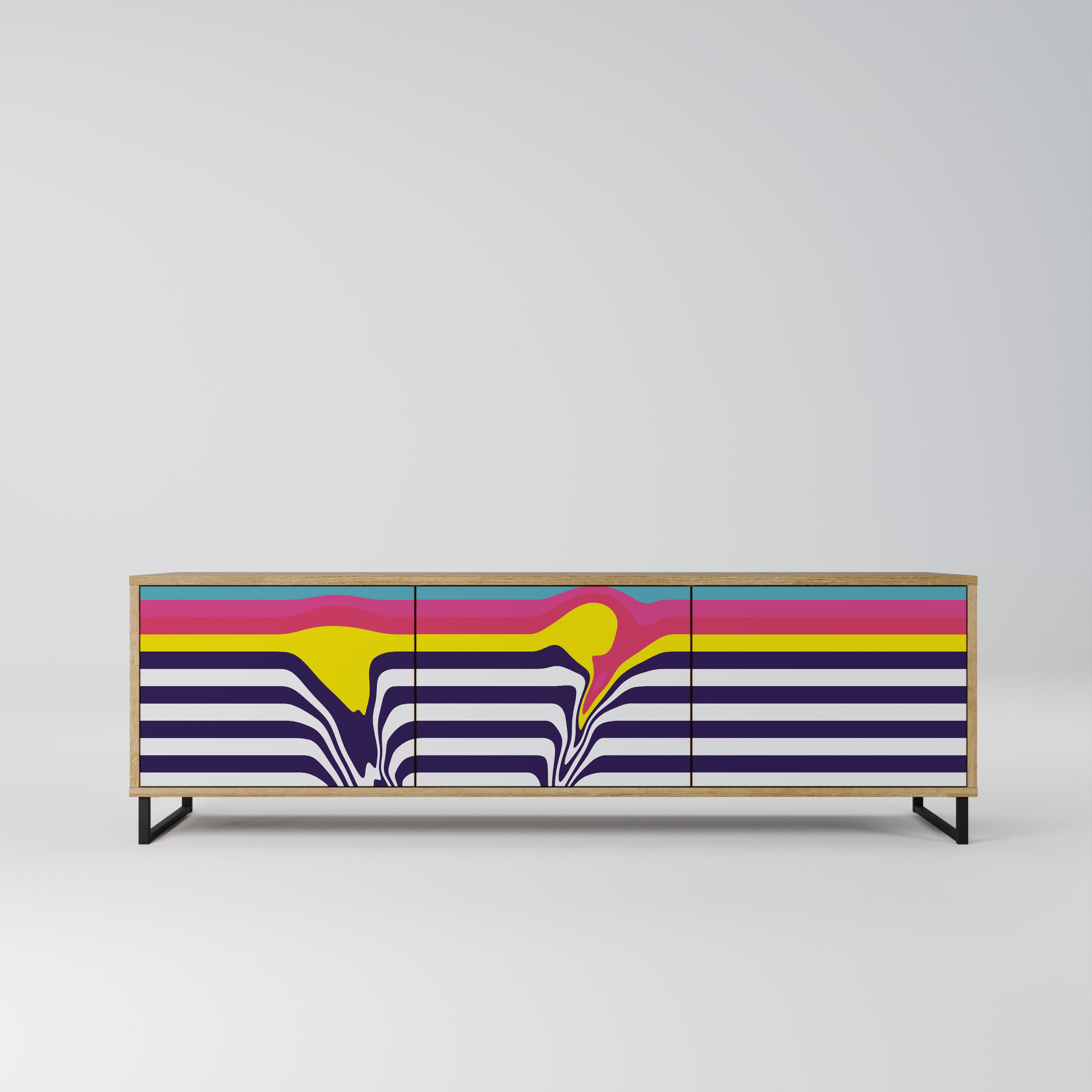 COLORFUL DIVERSION Szafka RTV 3-drzwiowa