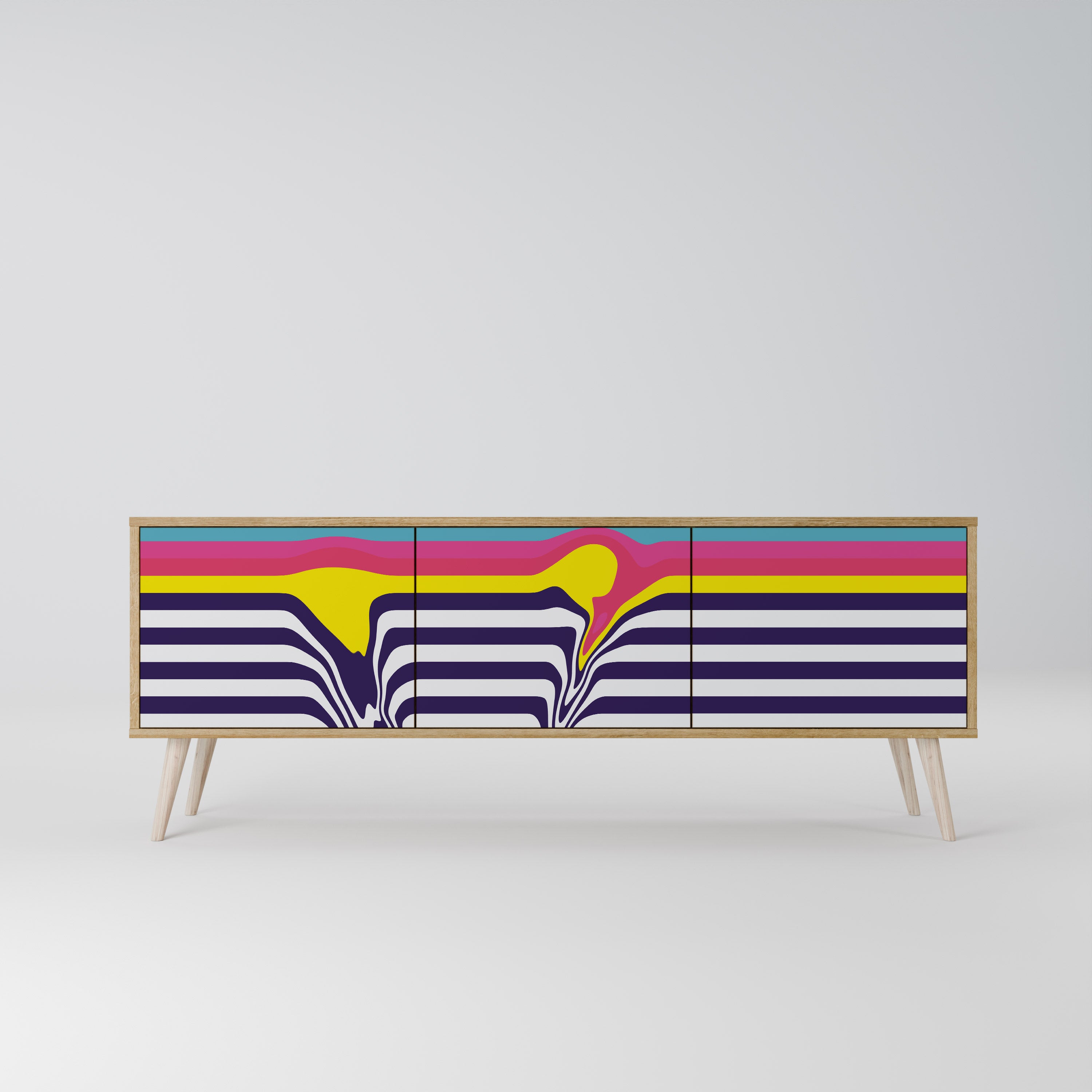 COLORFUL DIVERSION Szafka RTV 3-drzwiowa