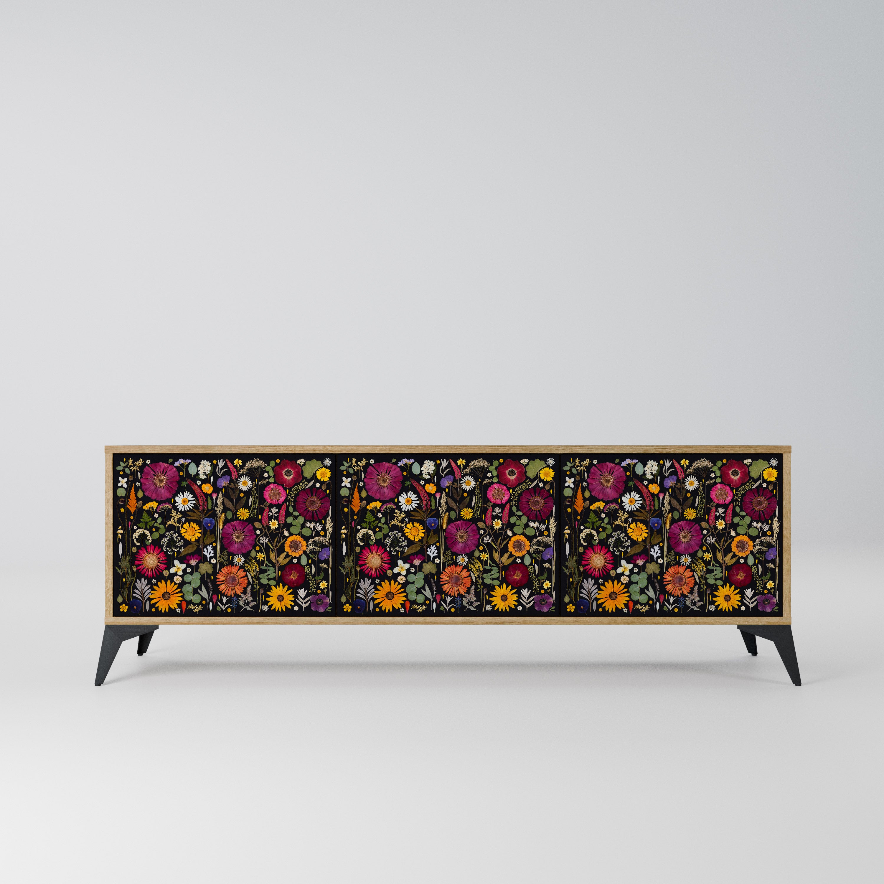 MIDNIGHT GARDEN Szafka RTV 3-drzwiowa