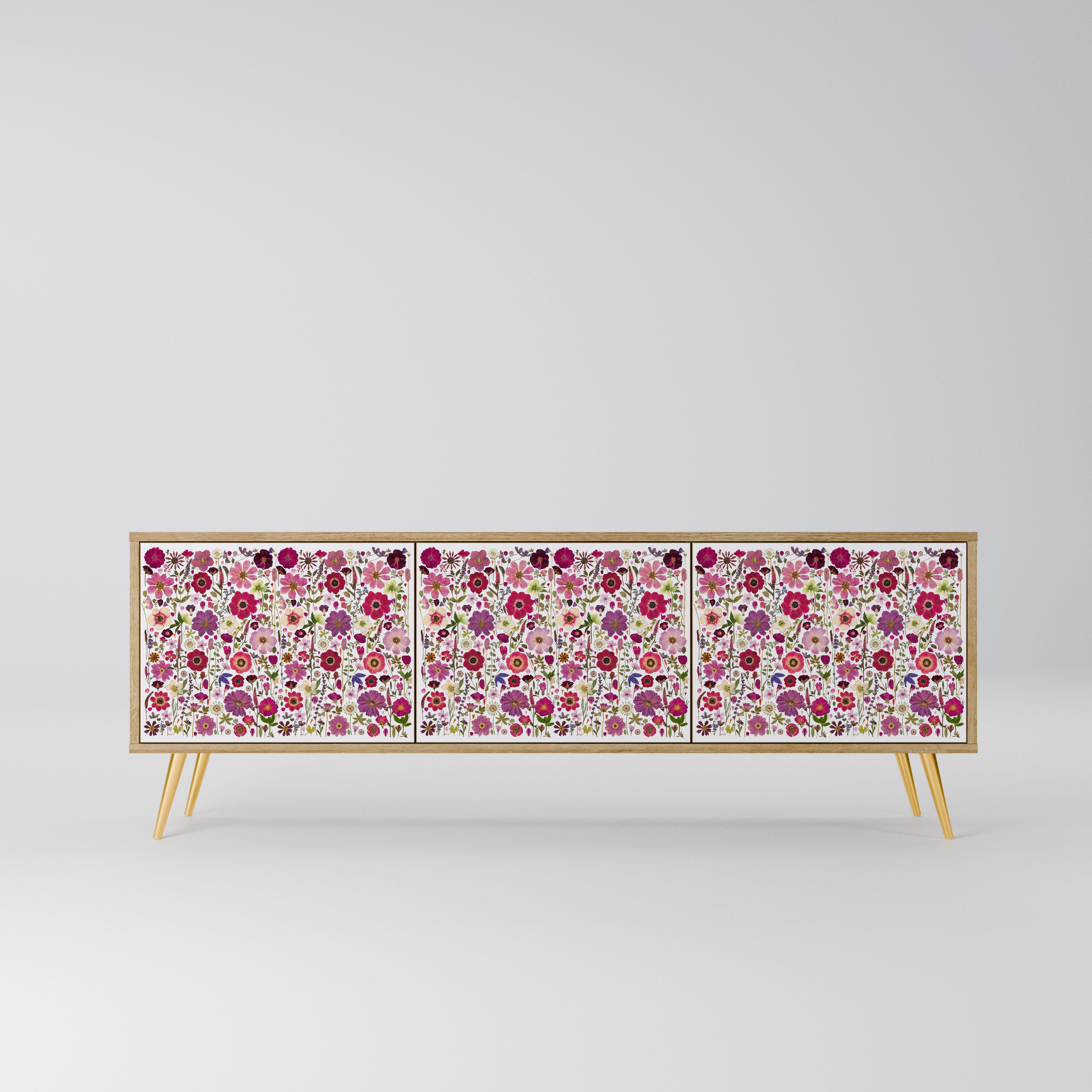 PETAL GARDEN Szafka RTV 3-drzwiowa