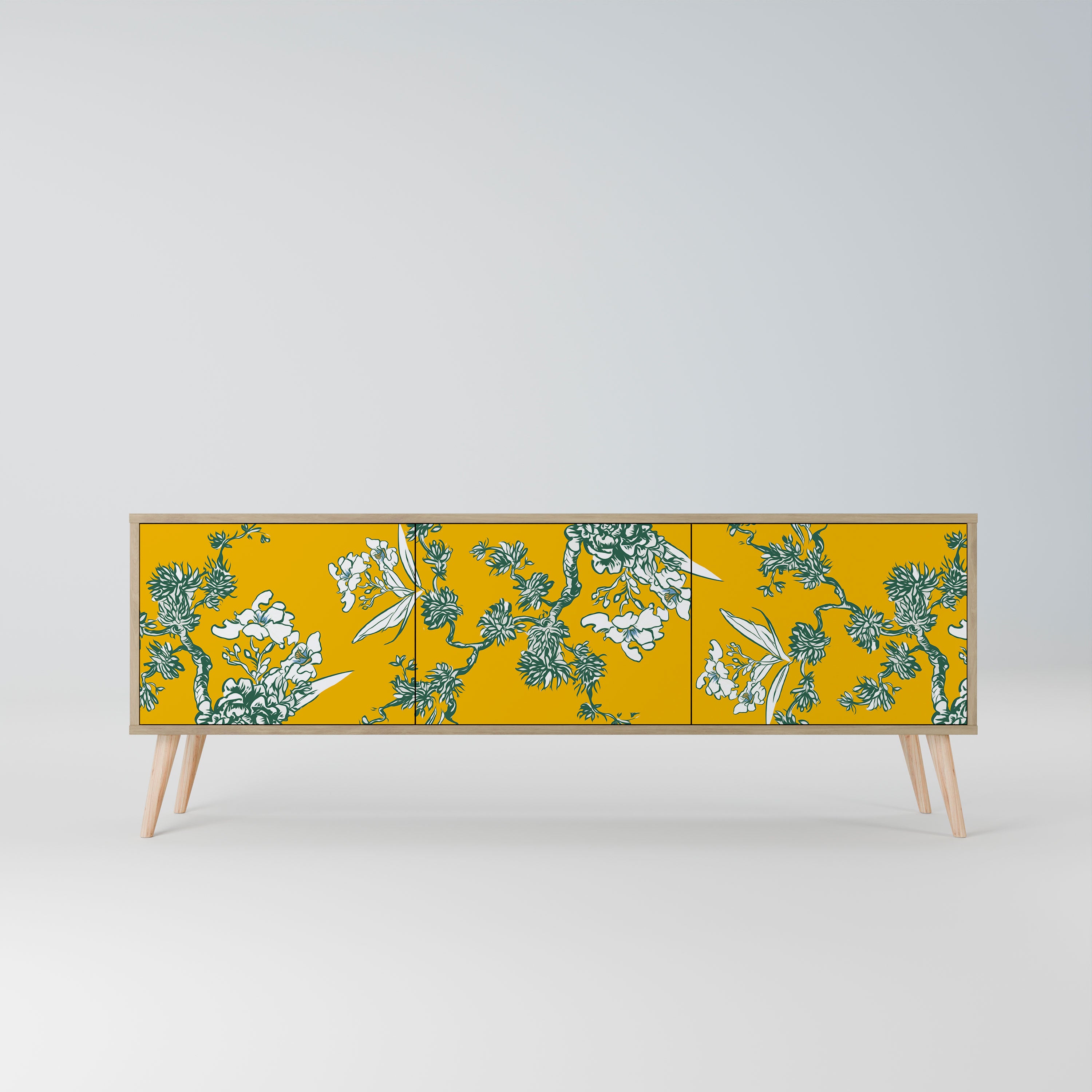 YELLOW CHINOISERIE Szafka RTV 3-drzwiowa