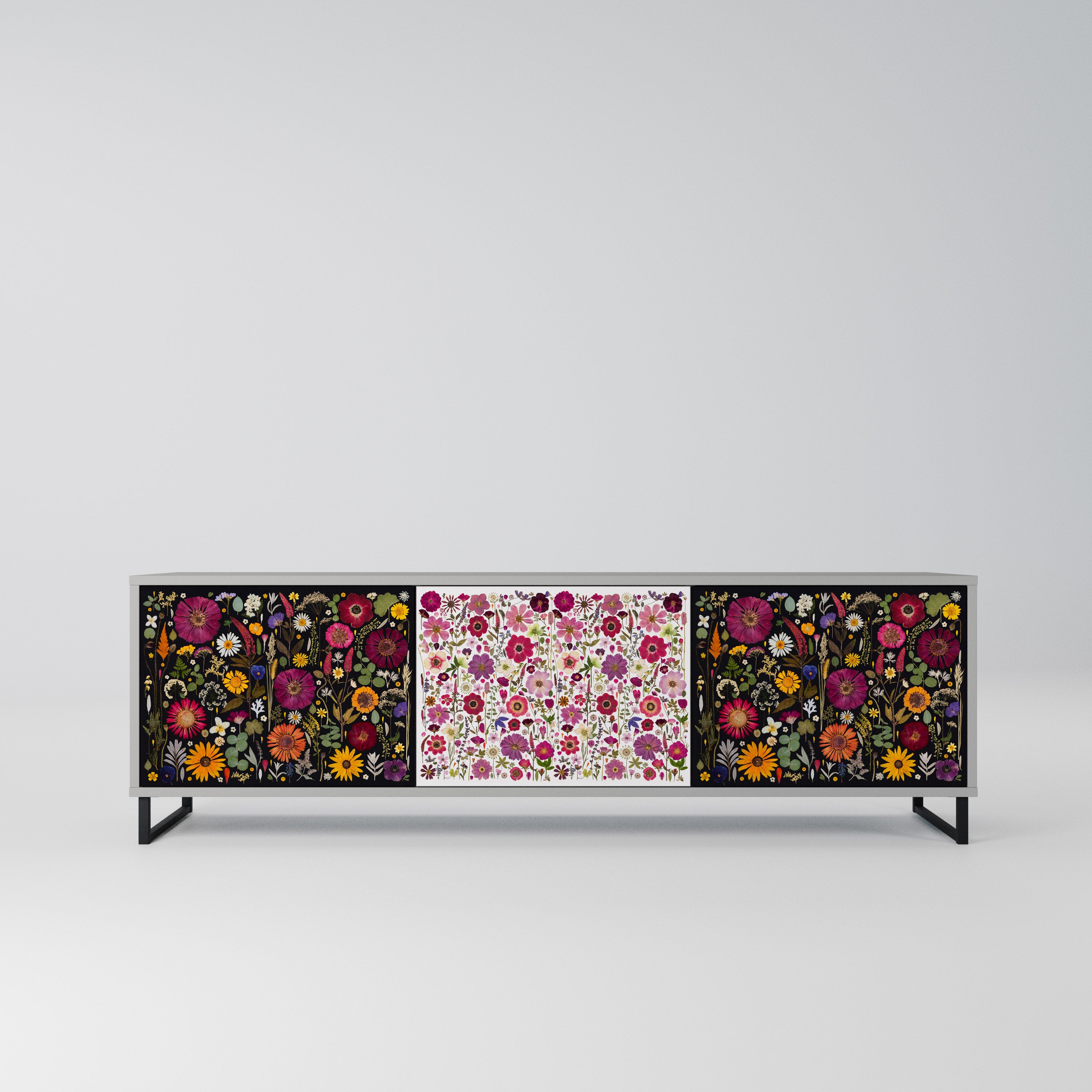 DAYNITE GARDEN Szafka RTV 3-drzwiowa korpus Szary