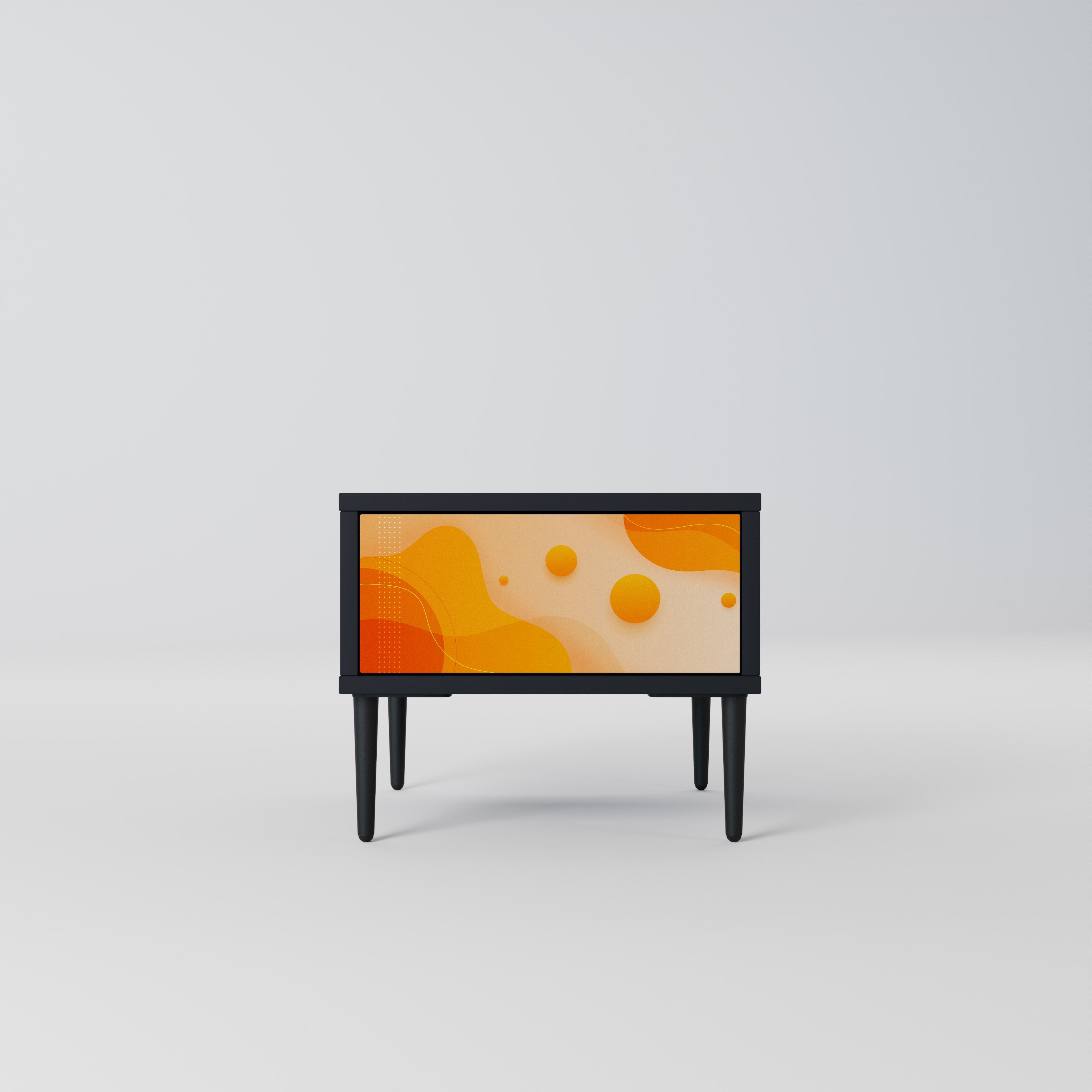 ORANGE ARRANGEMENT Szafka nocna Czarna