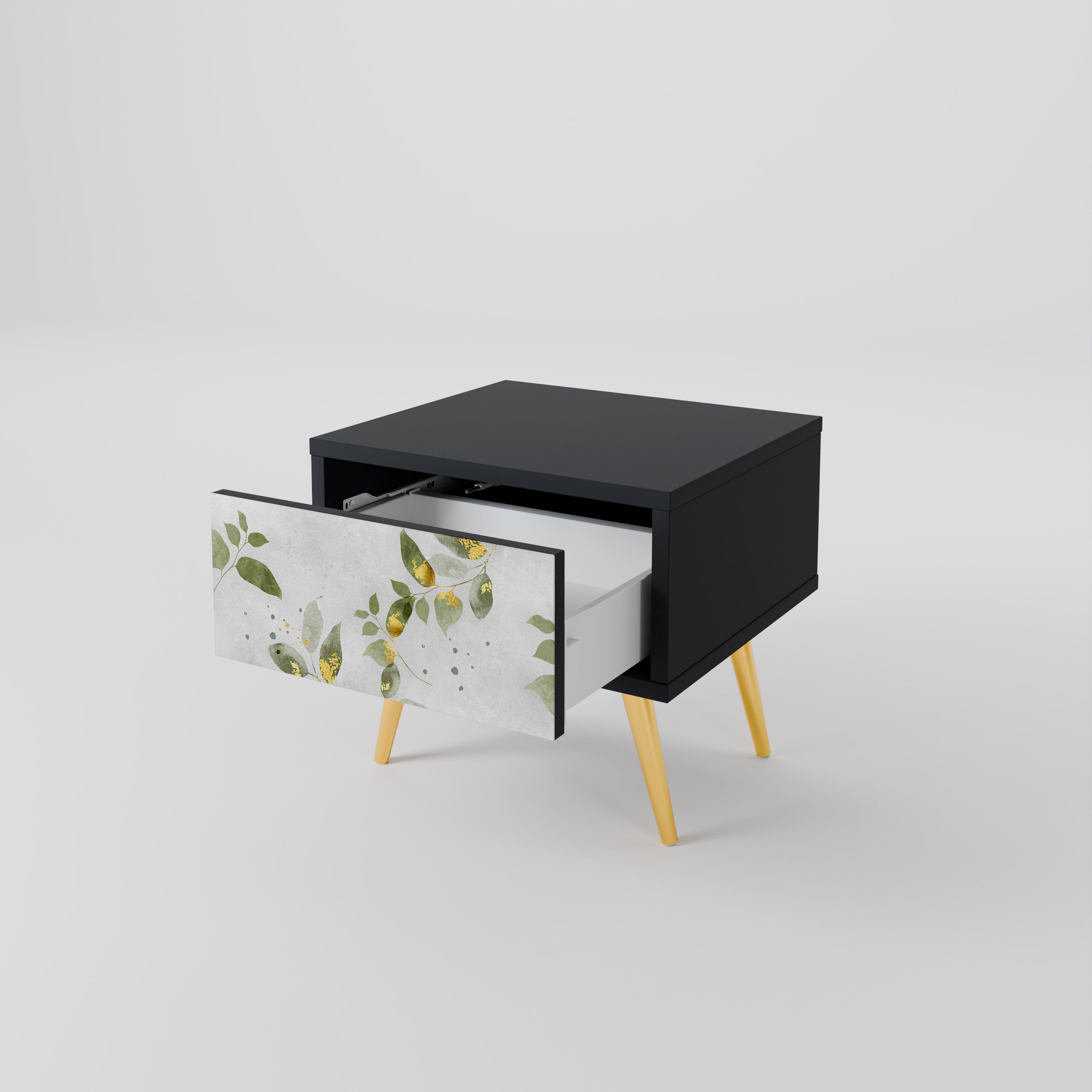 ELEGANT BOTANICS Szafka nocna Czarna