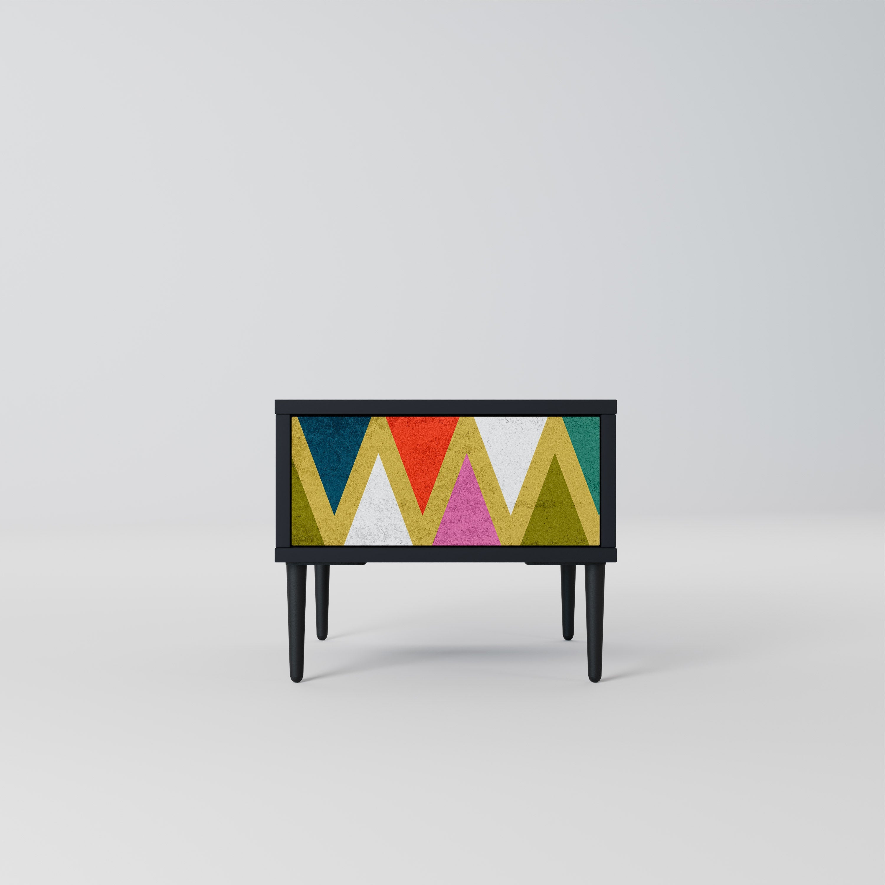 COLORFUL TRIANGLES Szafka nocna Czarna