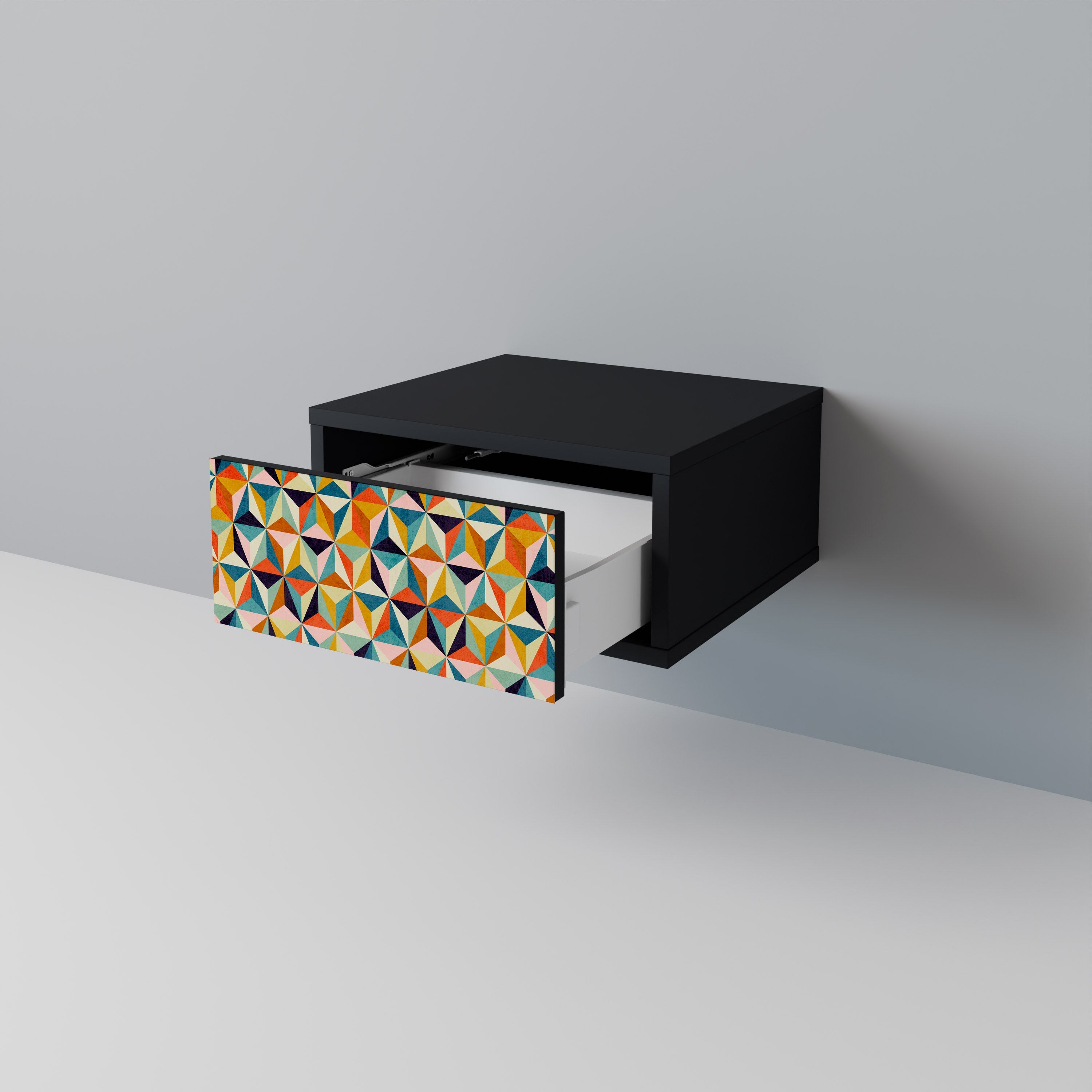 TESSELATE TREASURES Szafka nocna Czarna