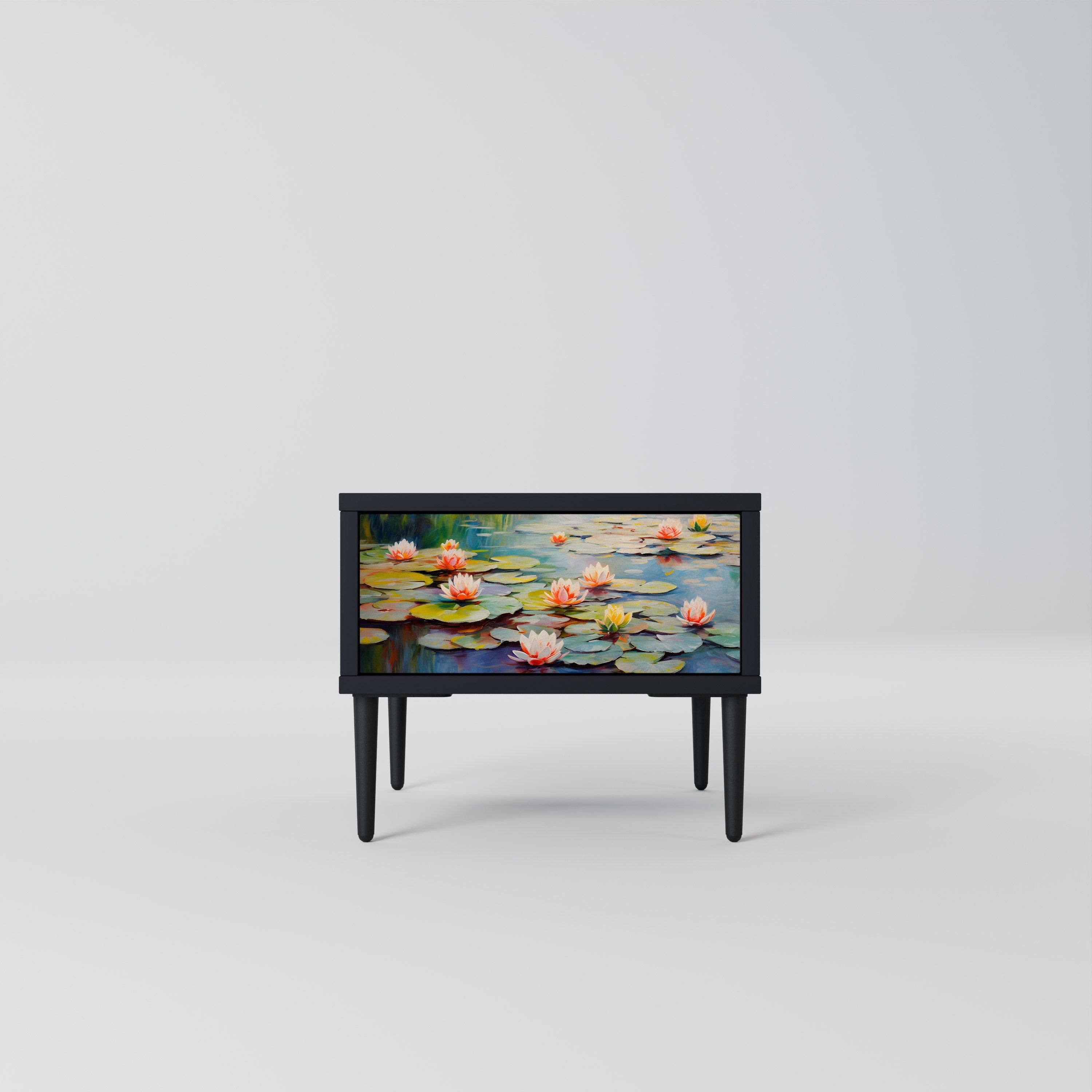 BLOOMING WATERS Szafka nocna Czarna