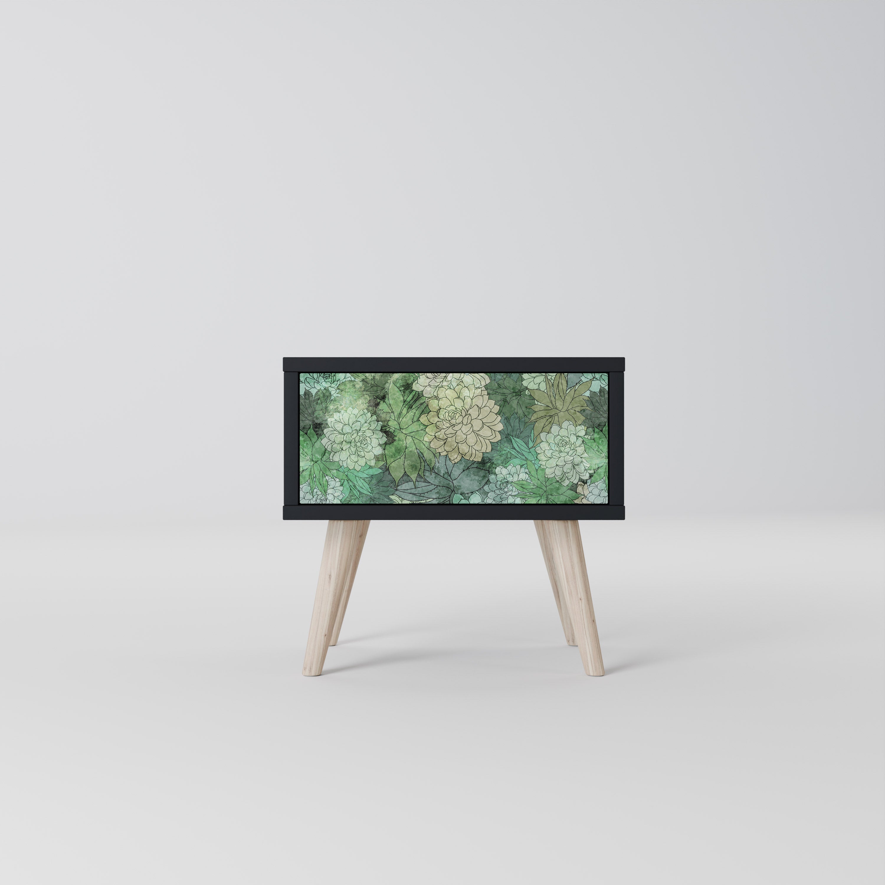 SUCCULENT CLUSTER Szafka nocna Czarna