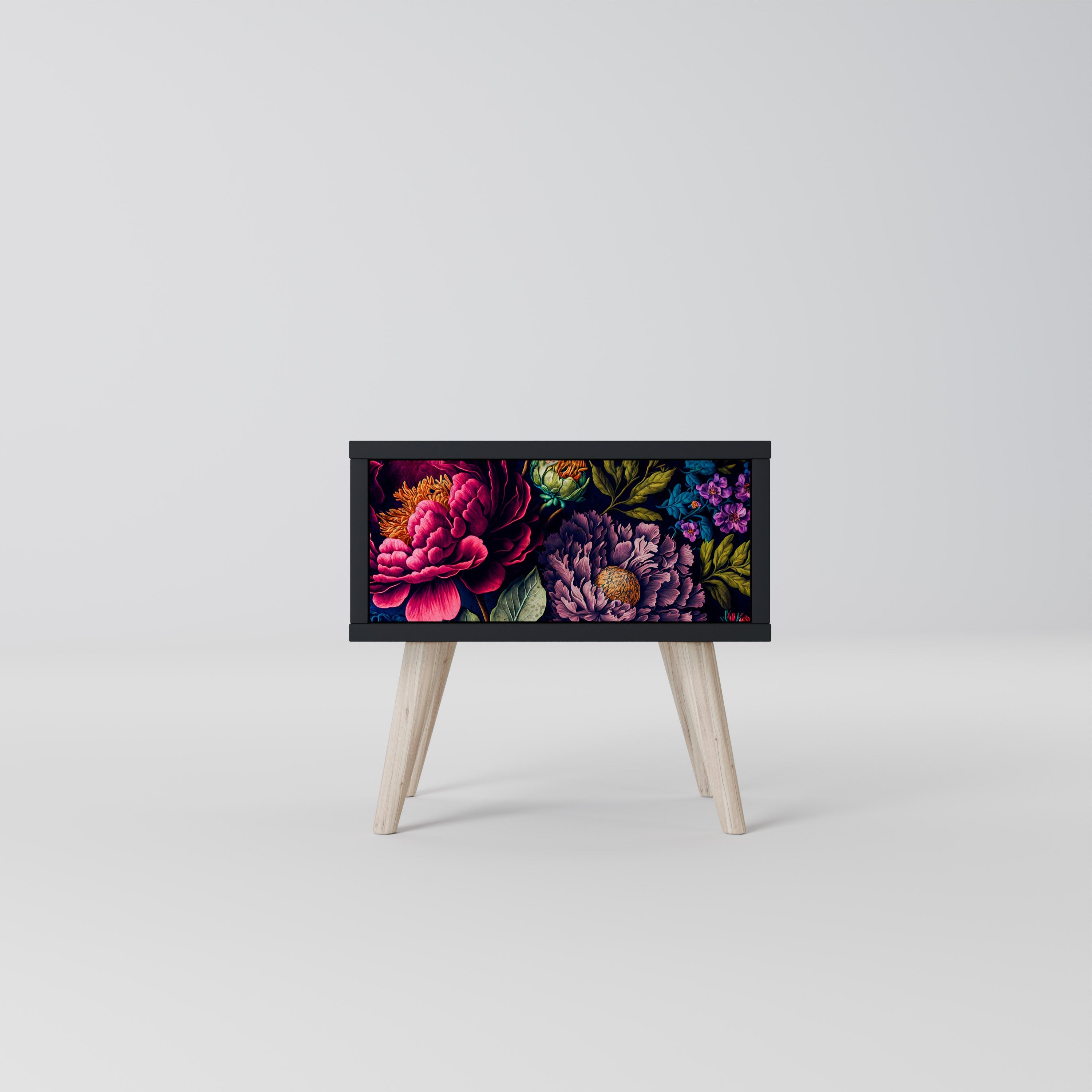 BLOOMING ELEGANCE Szafka nocna Czarna