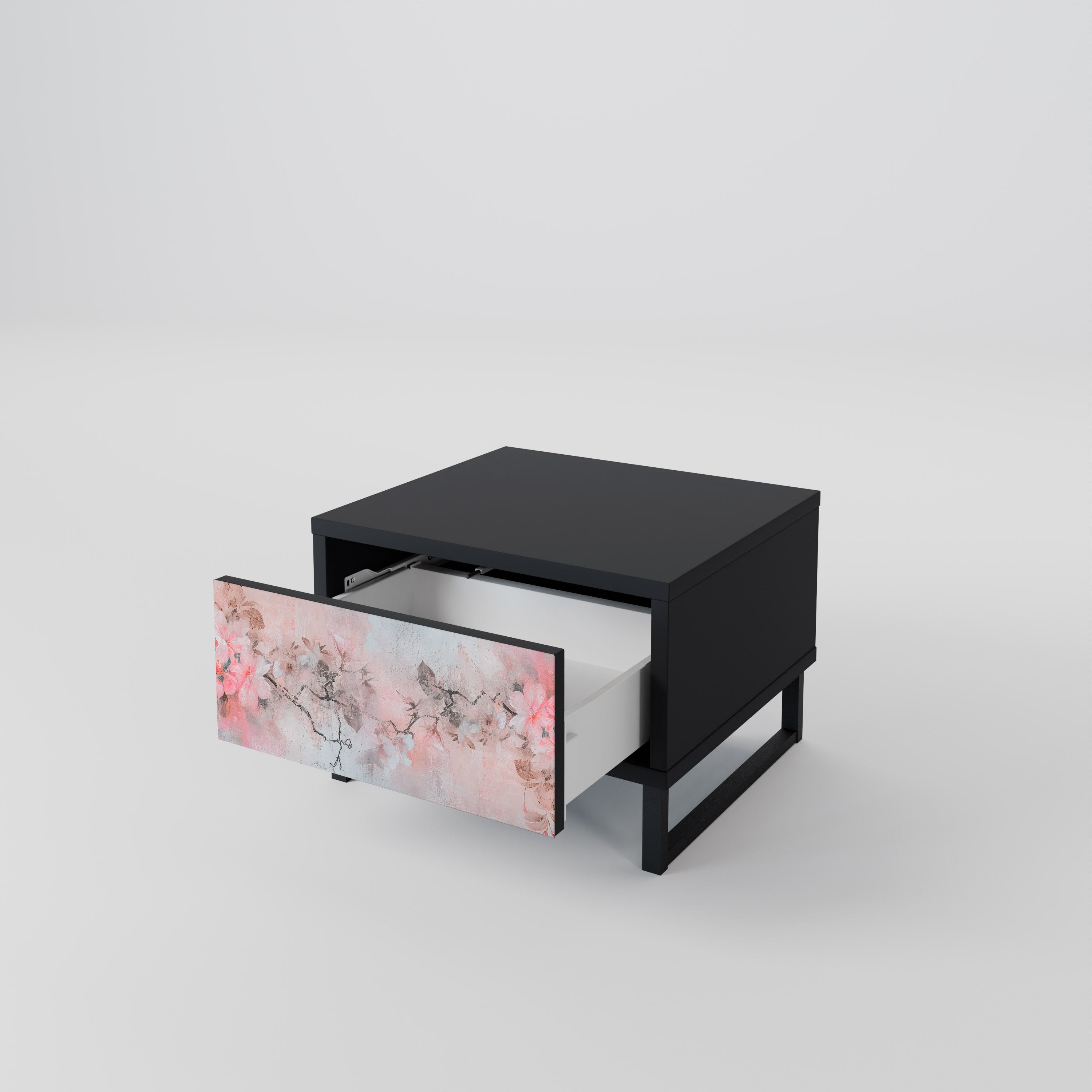 CHERRY BLOSSOM Szafka nocna Czarna