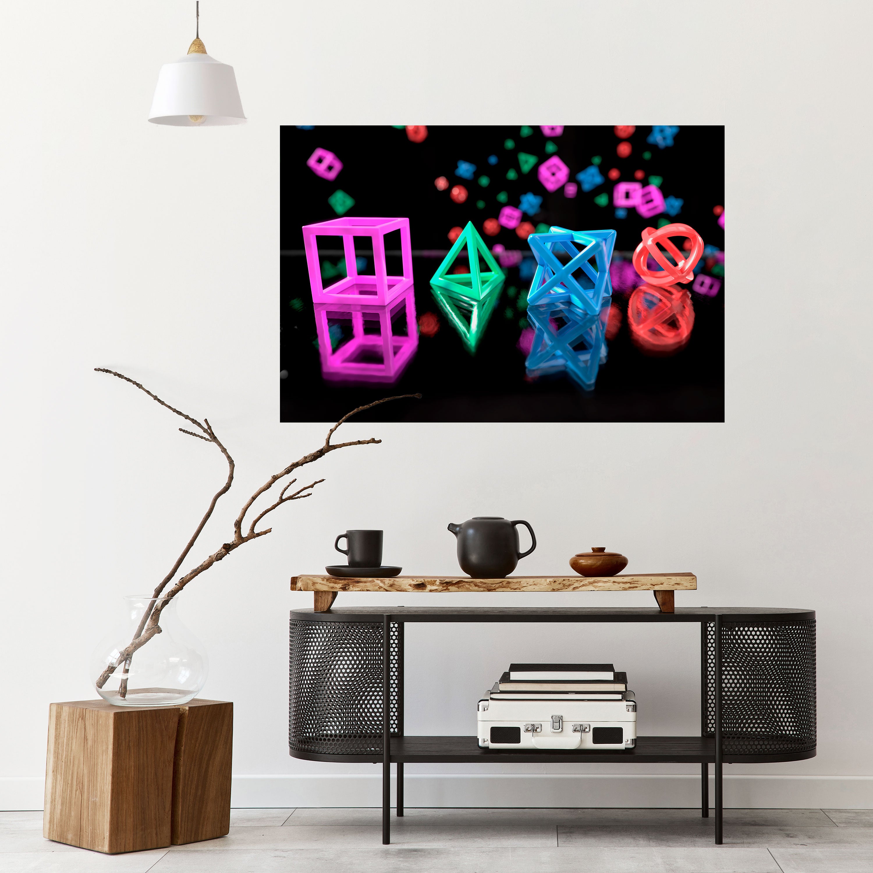 GAMER GLOWING ICONS Naklejka/Plakat poziomy