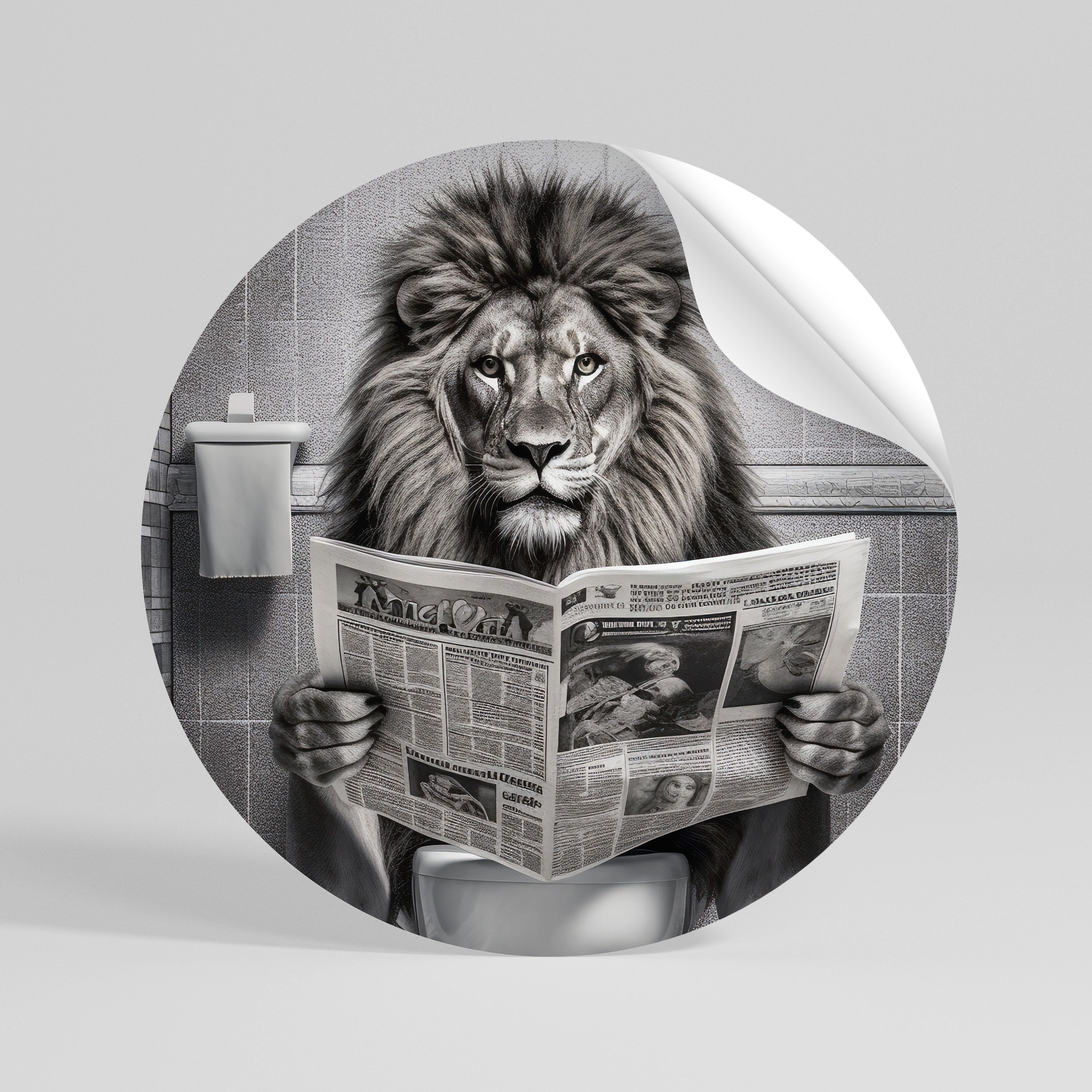 ROAR PRESS REVIEW Naklejka - okrągła