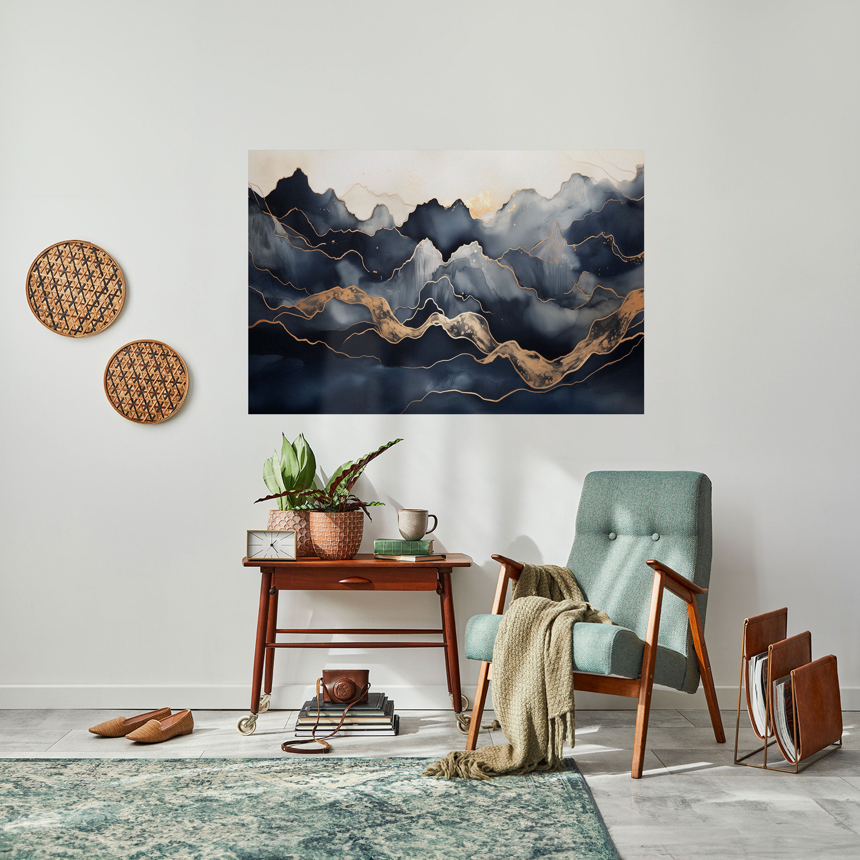 GOLDEN ALPINE BLISS Naklejka/Plakat poziomy