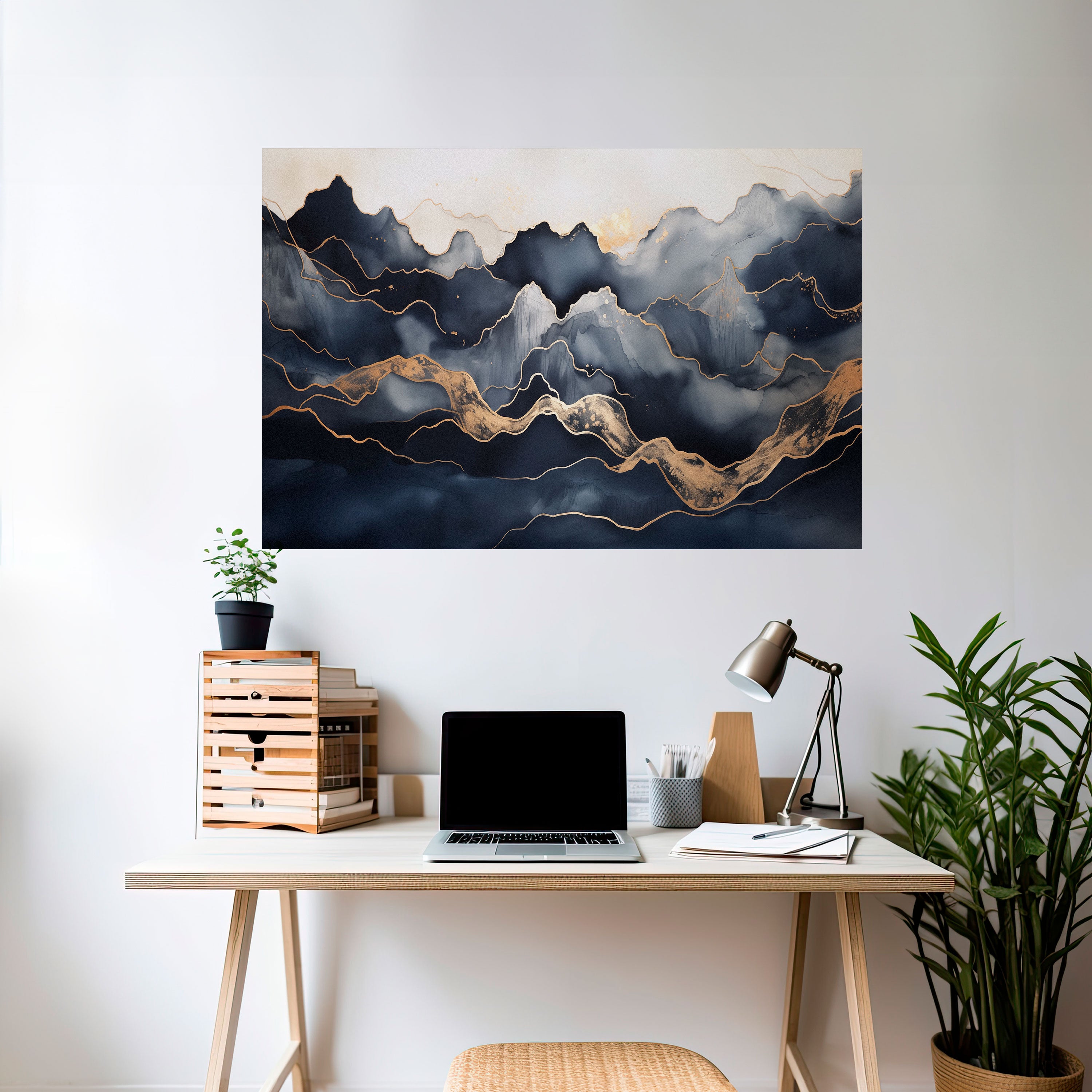 GOLDEN ALPINE BLISS Naklejka/Plakat poziomy