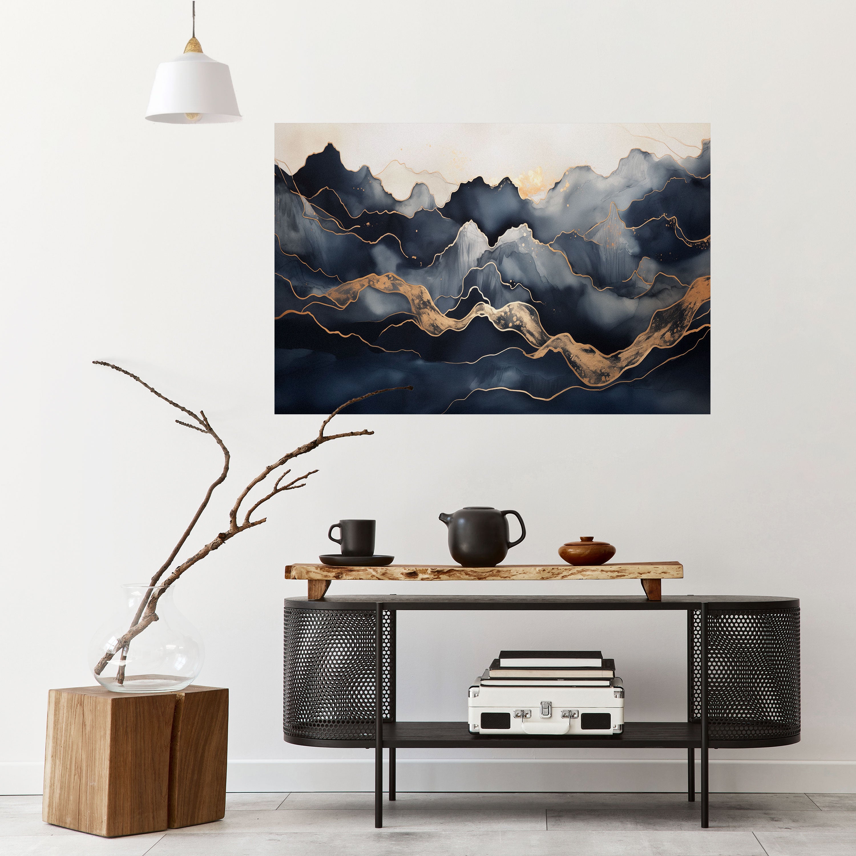 GOLDEN ALPINE BLISS Naklejka/Plakat poziomy